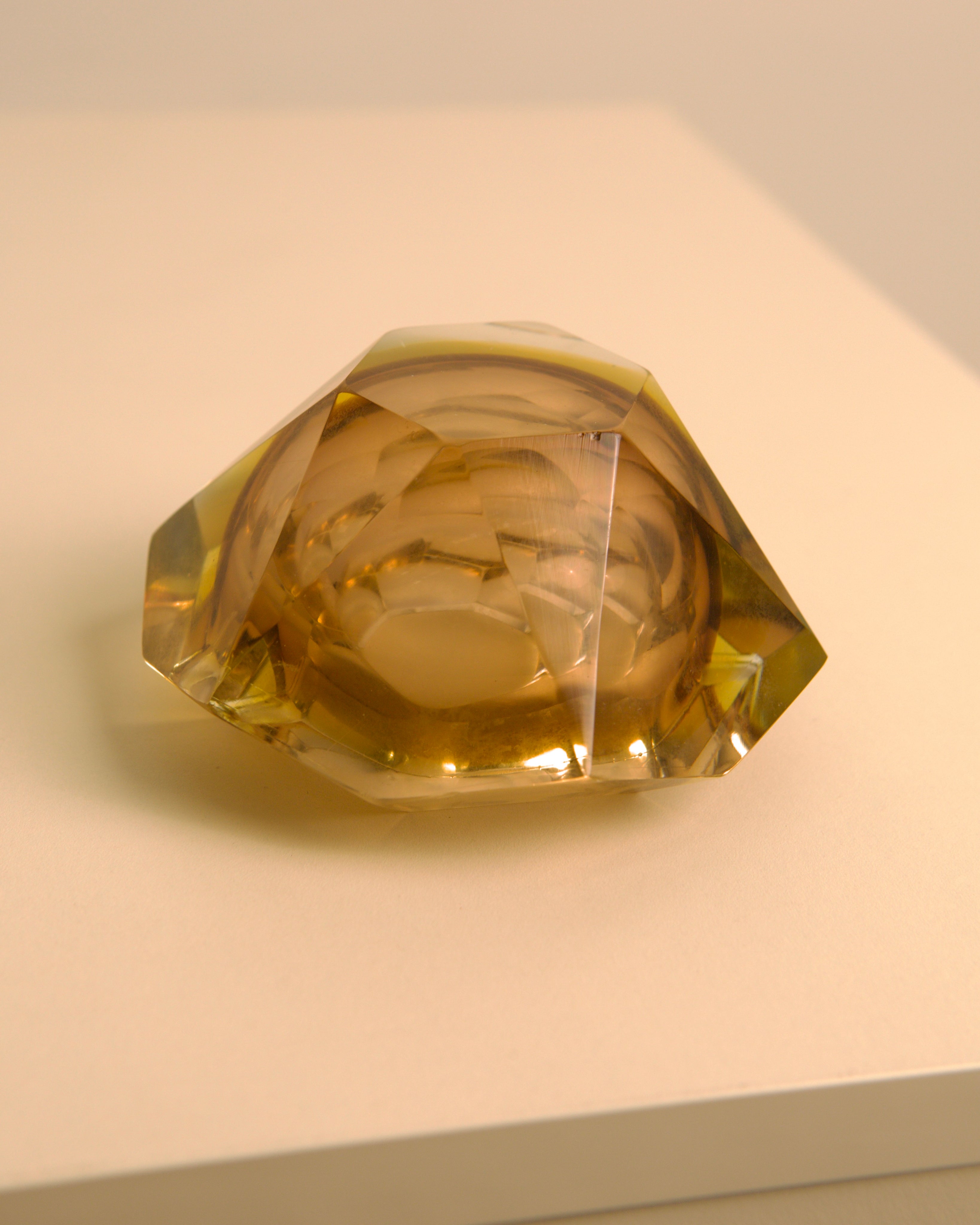 Cendrier "Diamond" en Murano par Flavio Poli pour Seguso années 80