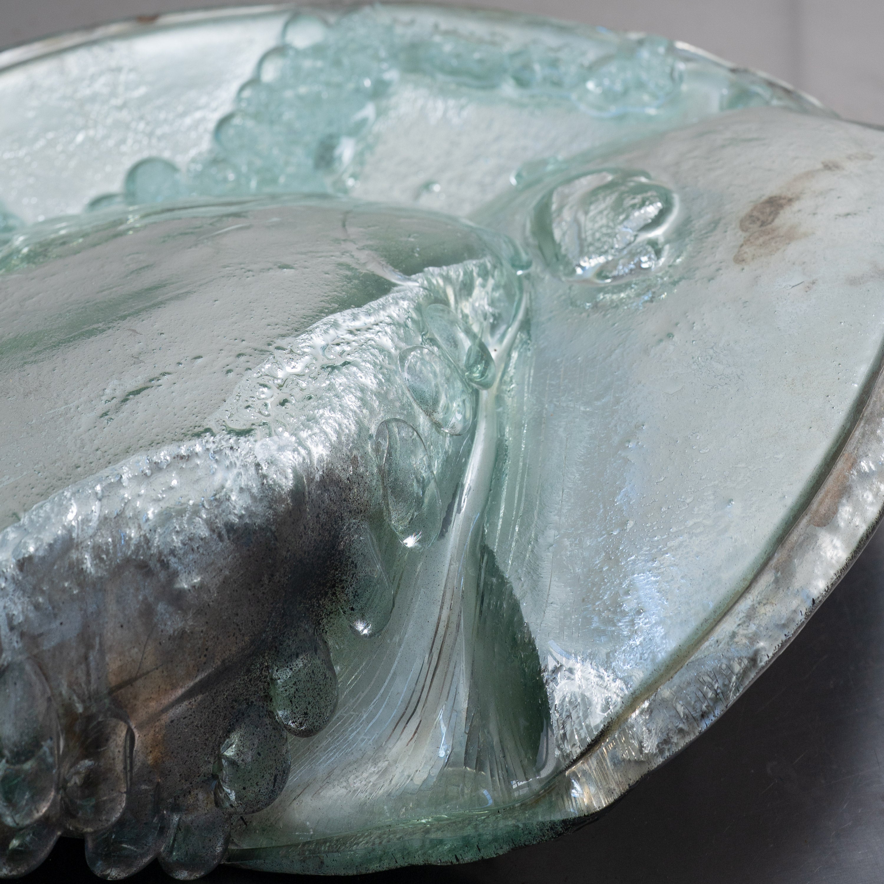 'Lunar Maria' Sculptural Glass Centrepiece Bowl by Christopher Matthews, 2025 — view 9