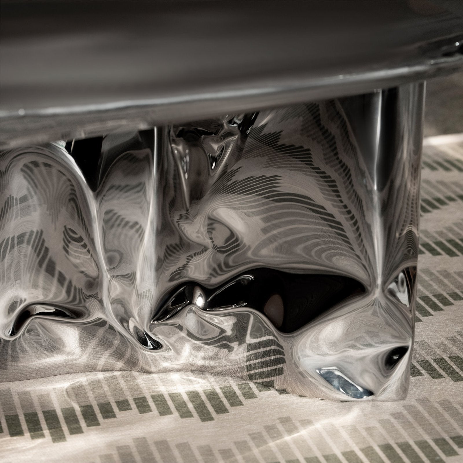 Inflated Steel Coffee Table - Pebble Series by Nitush Aroosh — lifestyle setting
