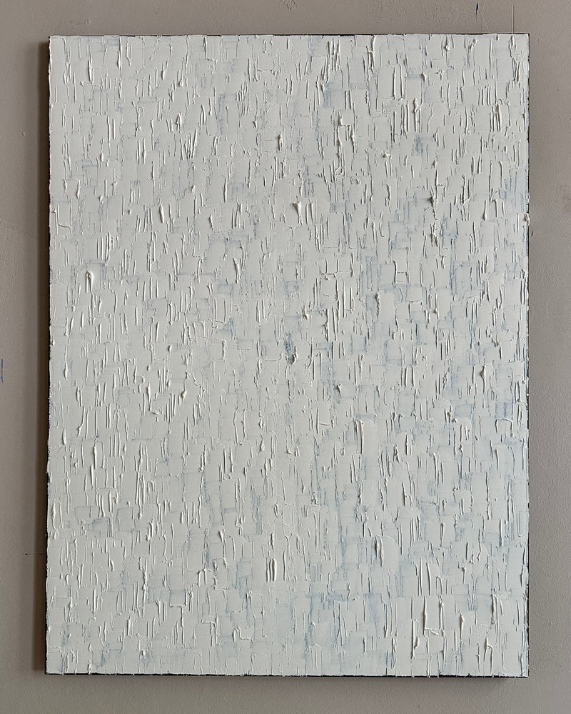'Warm White - Heavy Texture' Painting by Roi Elmaliah | The Oblist