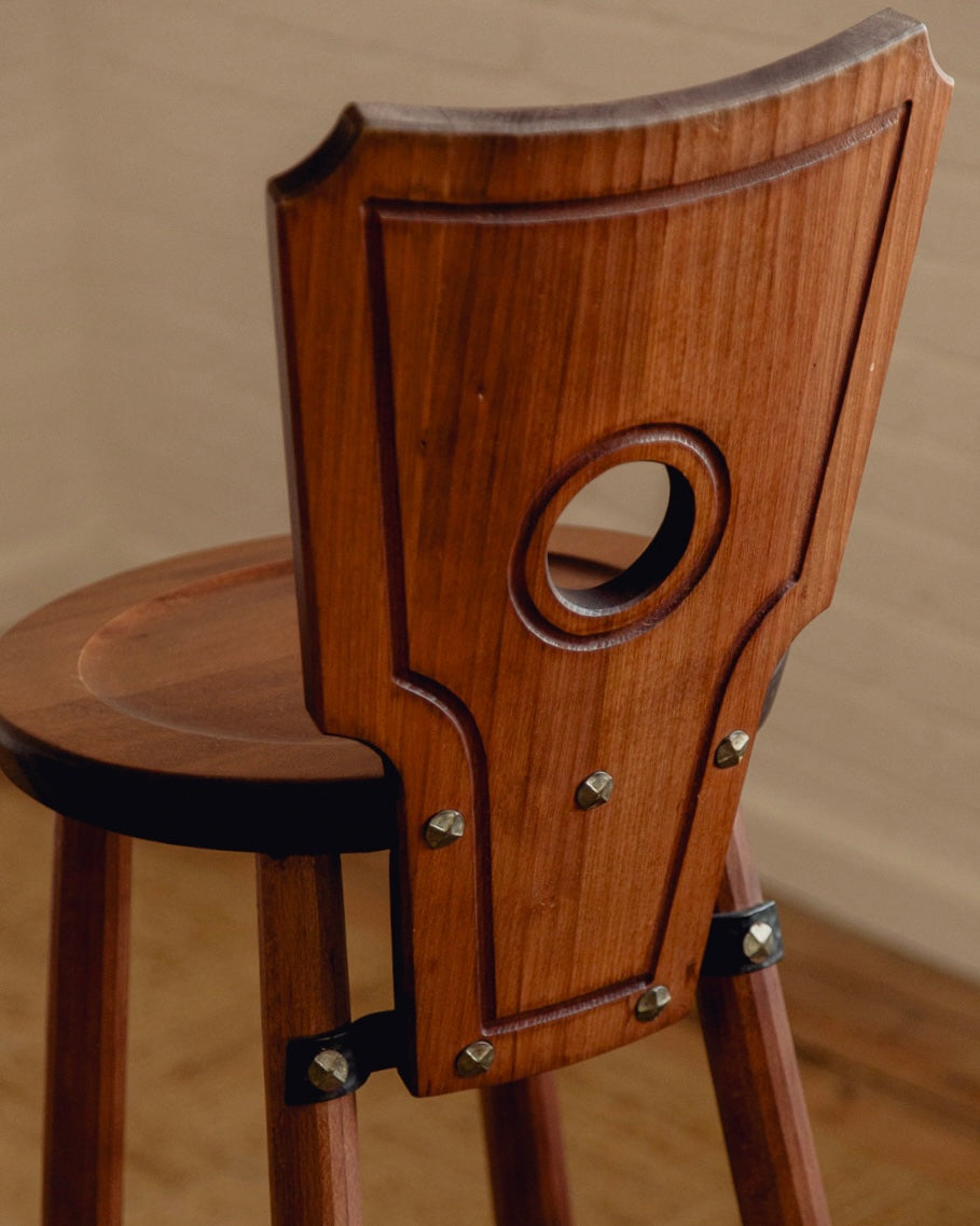 Brutalist Bar Stools - Priced Individually — detail view