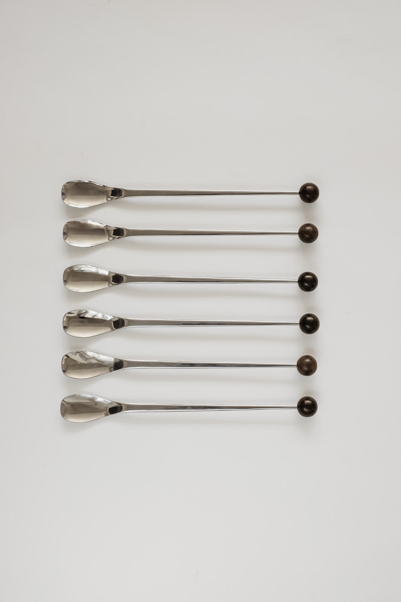 Set of 6 Teak Ball Spoons by septembre studios | The Oblist