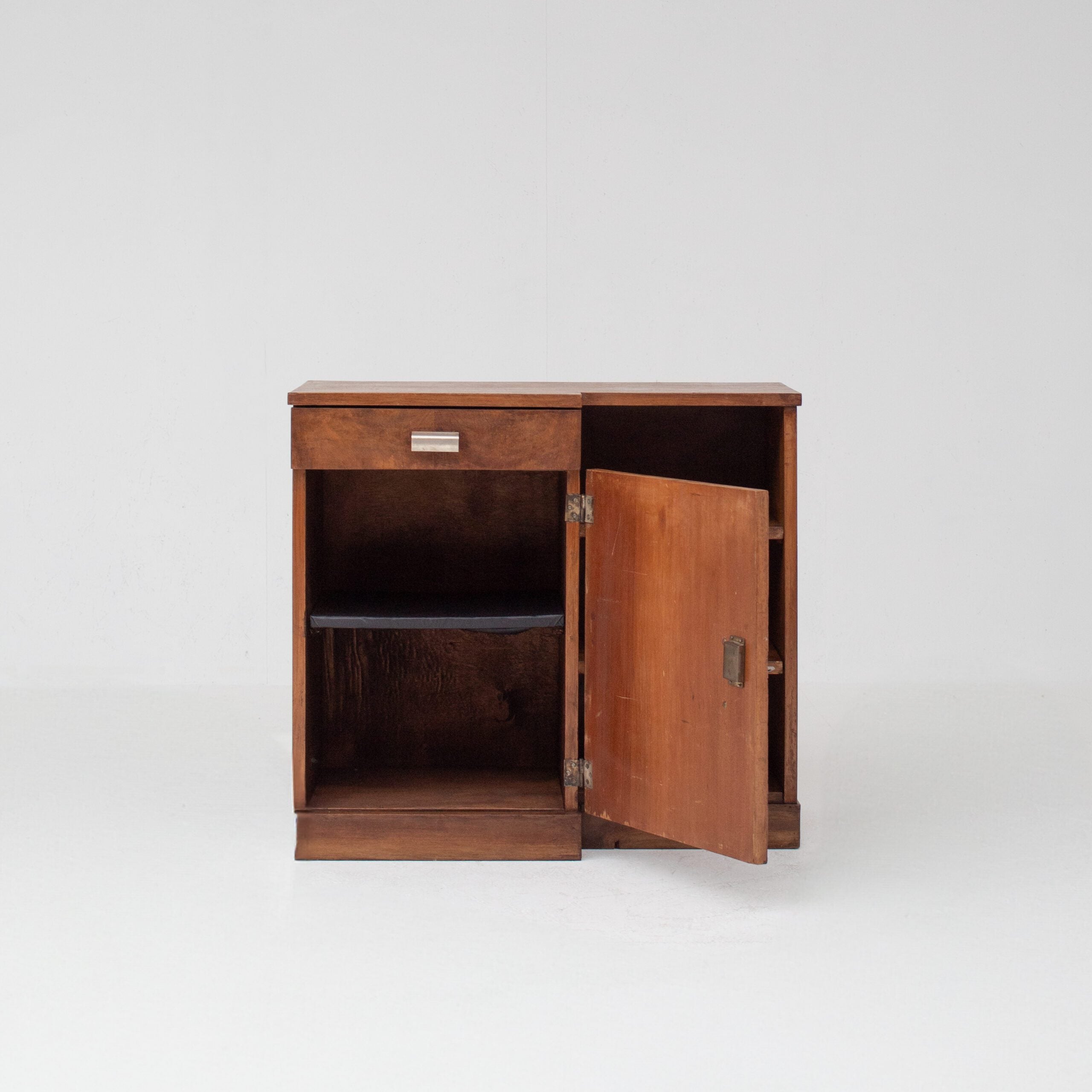 Art Deco Nightstand with Chrome Handles — lifestyle setting