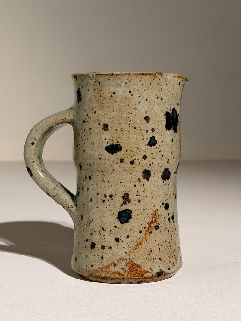Stoneware Pitcher by Jean-Pierre Viot, 1960 | The Oblist — speckled beige ceramic