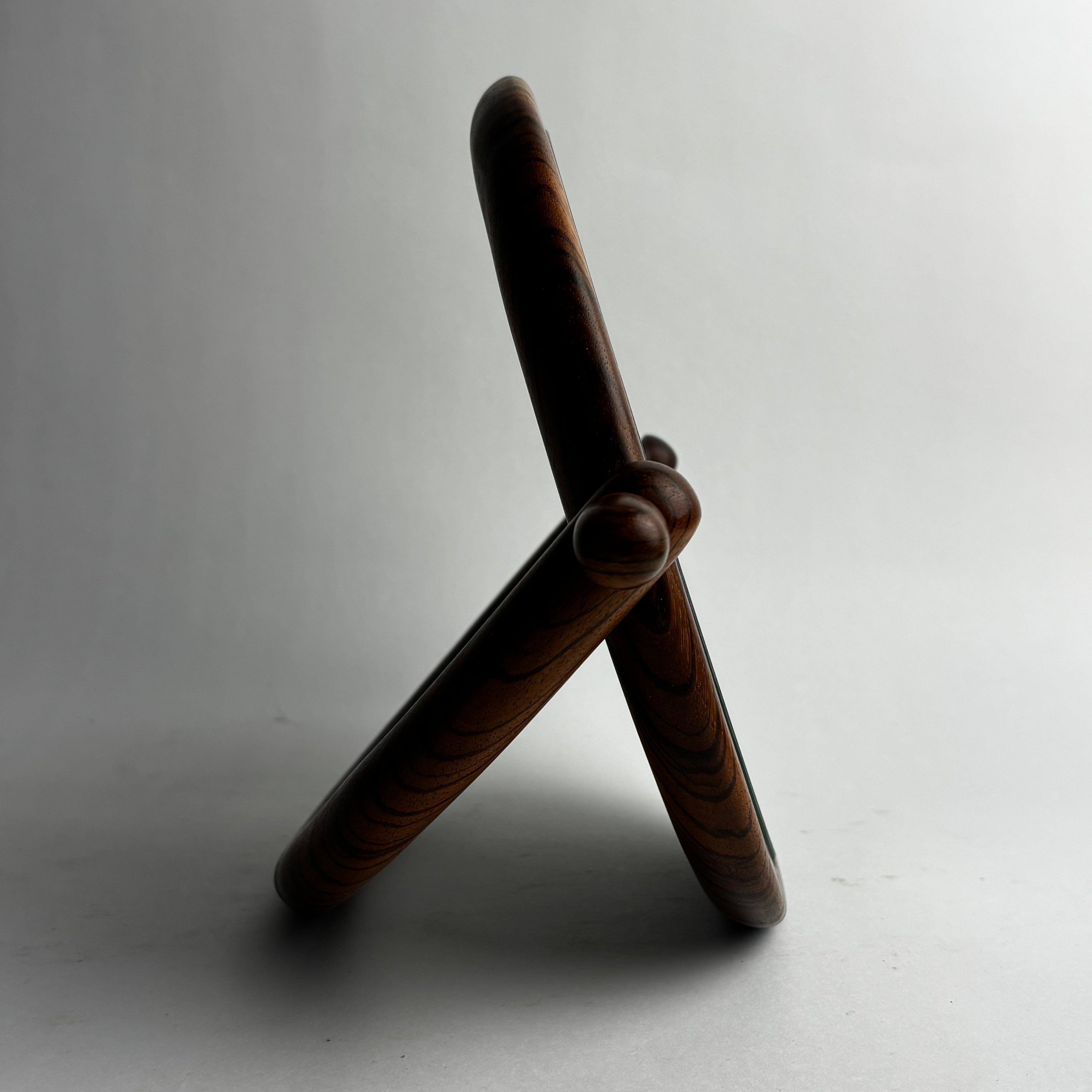 Vintage Mirrors in Walnut - Modernist Collection — detail view
