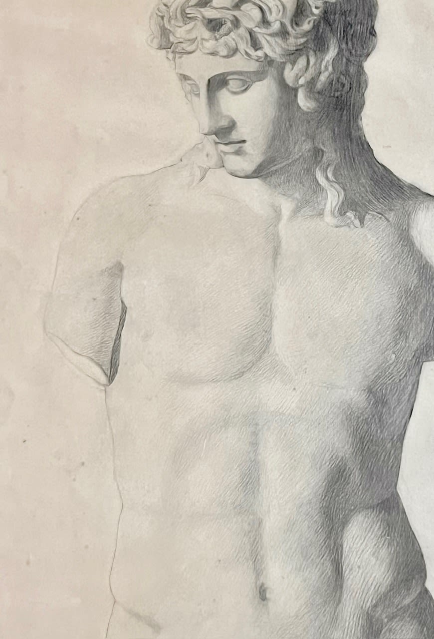 Étude de Nu Classique, Dessin au Crayon