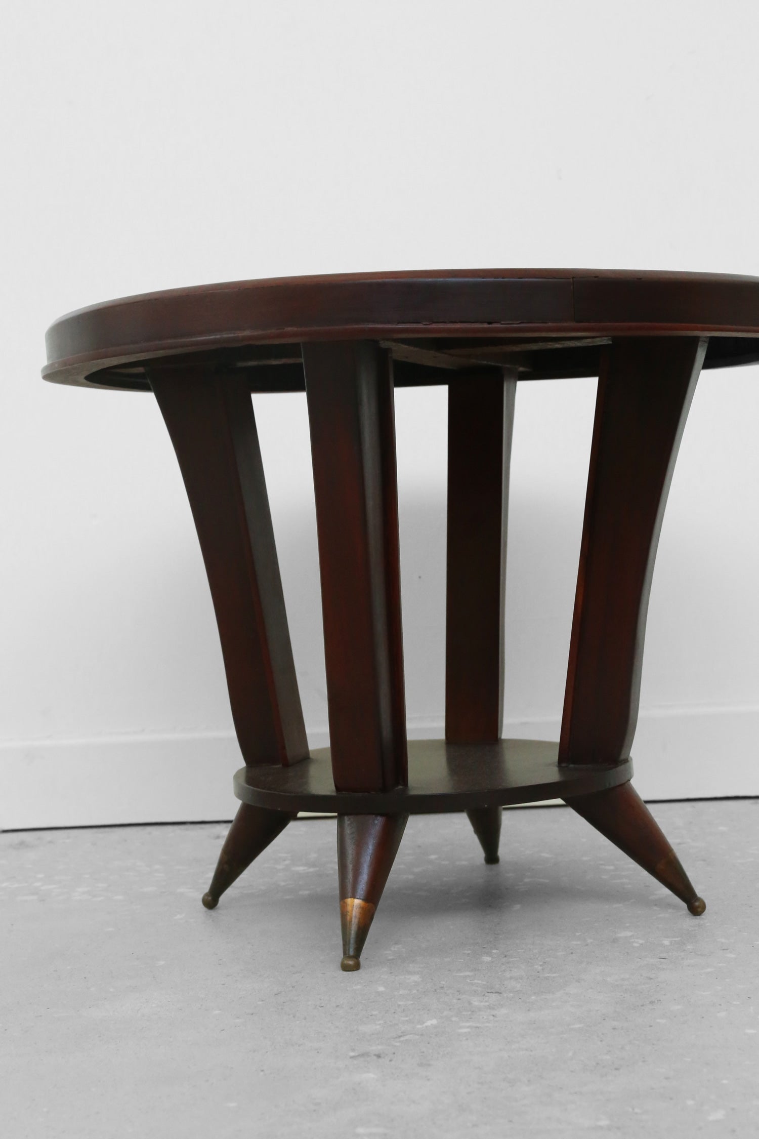 Secession Style Wood Side Table — close-up