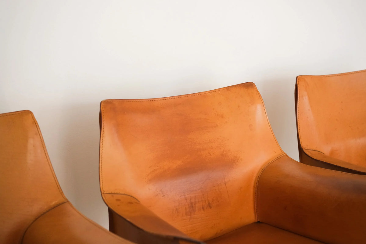 Cab 413 by Mario Bellini for Cassina — Set of 7 — view 9