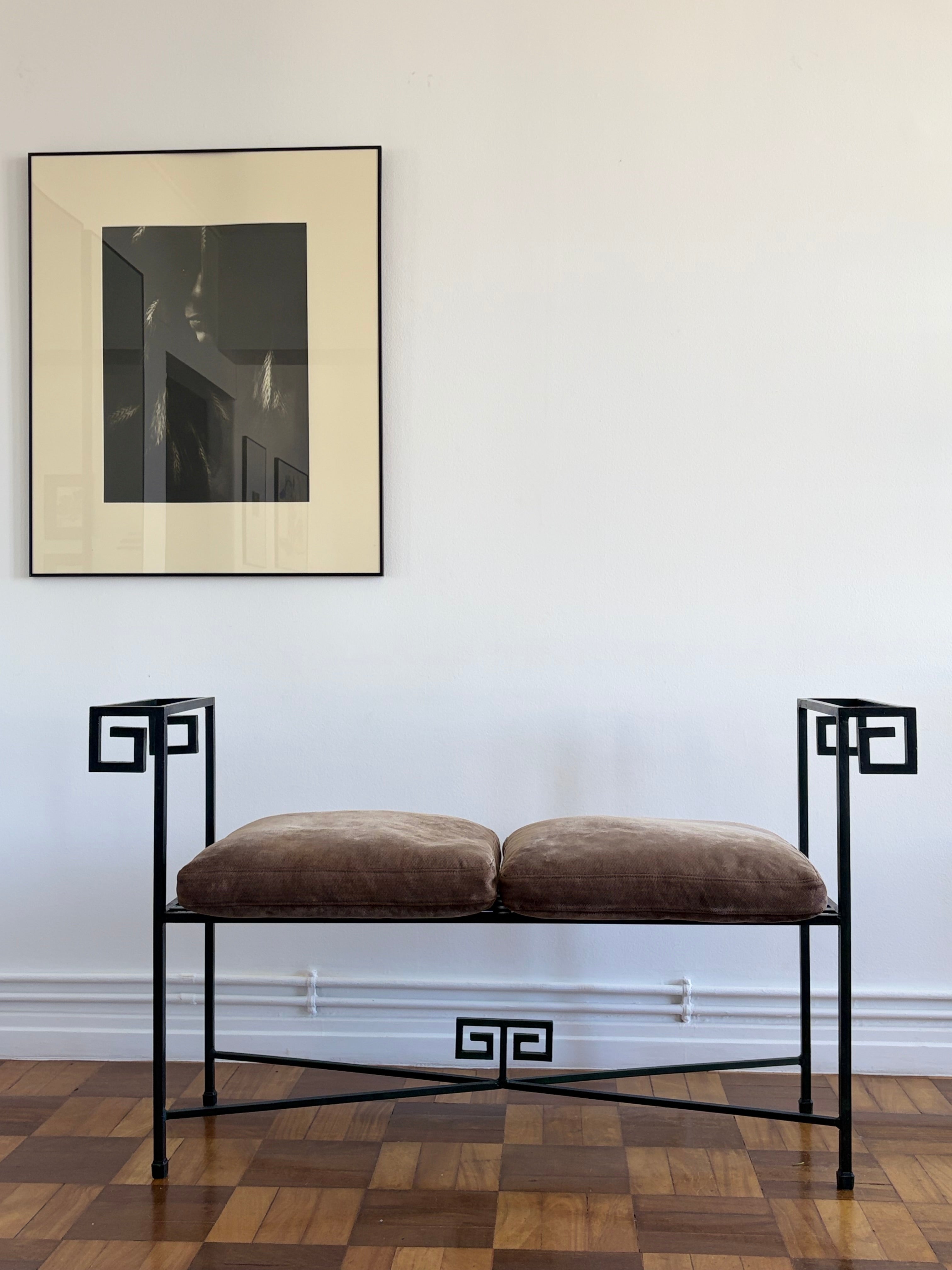Meander Iron bench, Italy, 1980s — alternate view