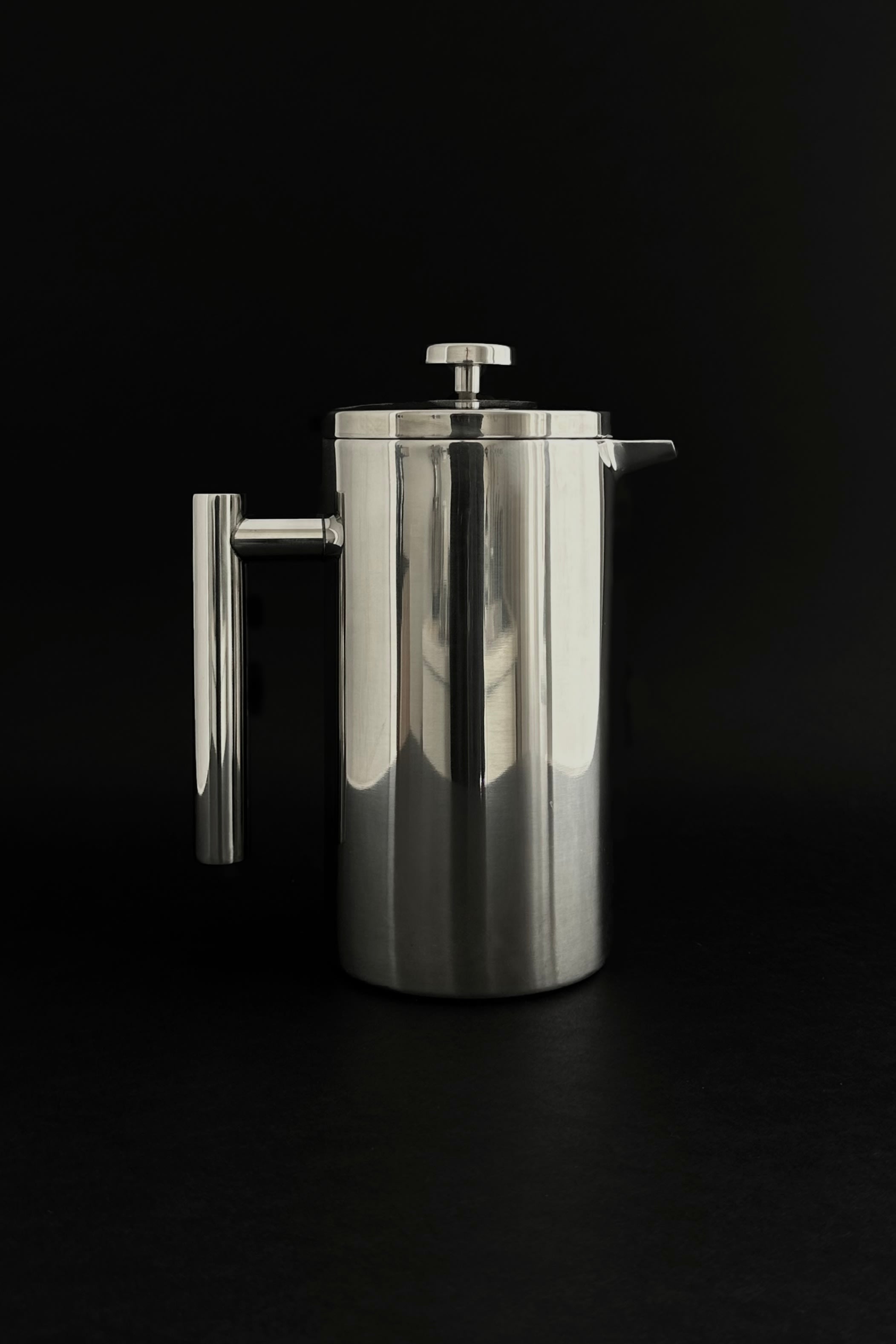 'HEDONISM' stainless steel french press — alternate view