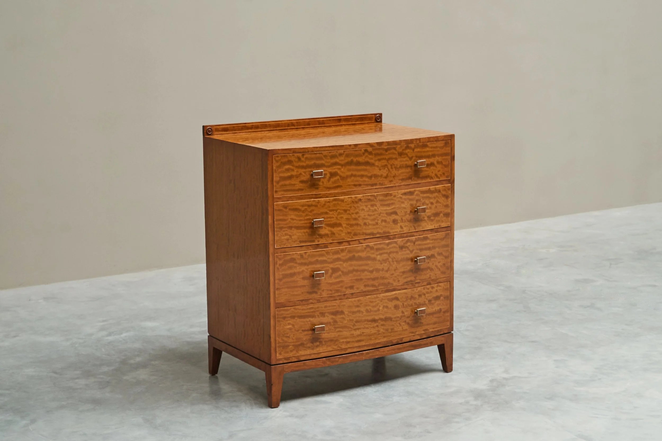 Art Deco Chest of Drawers in Wonderfully Expressive Maple England 1930s by ORNAMENTUM | The Oblist