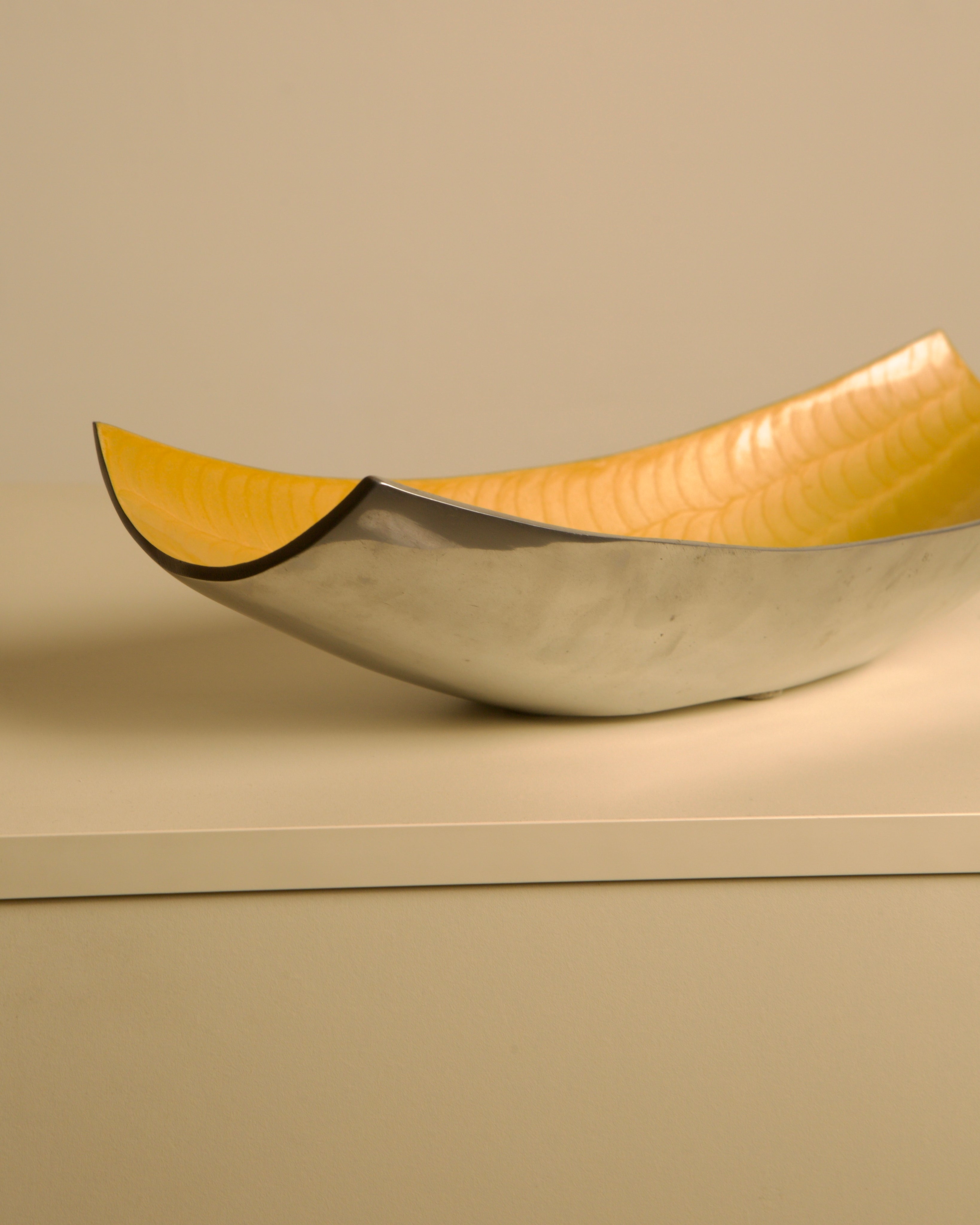 Grand compartiment de rangement en aluminium "Galassia" par Brandani années 80