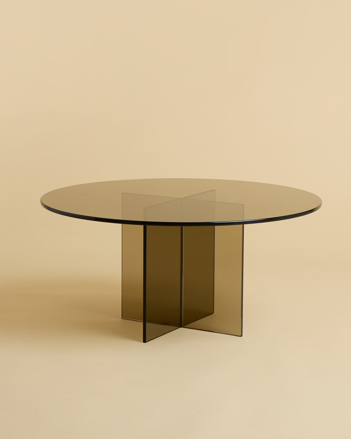 Round Glass Coffee Table - AKA Series by Lebanto | The Oblist