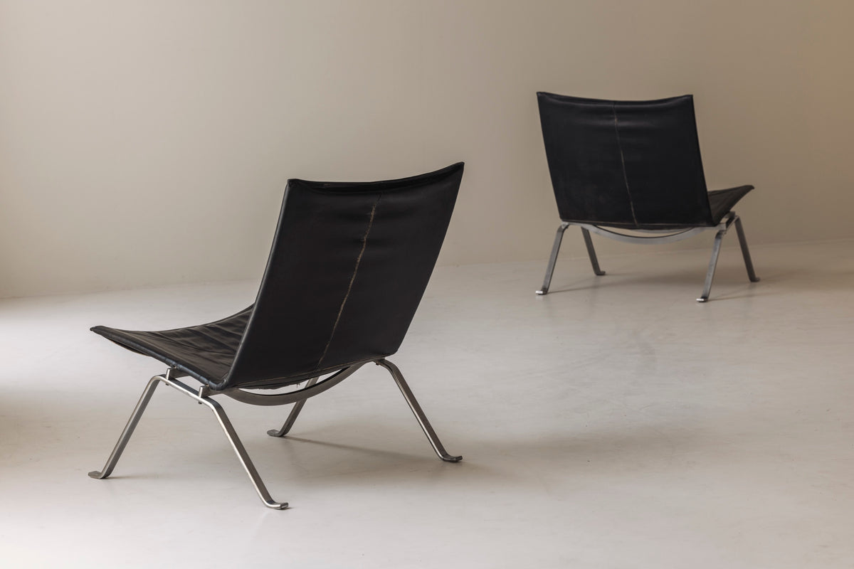 Early PK22 Lounge Chairs by Poul Kjærholm for E. Kold Christensen, Denmark 1960s — additional view