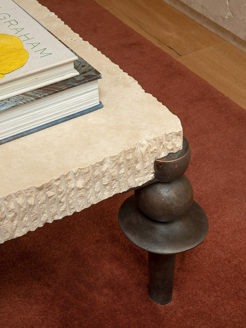 Bonbon Bronze Coffee Table — detail view