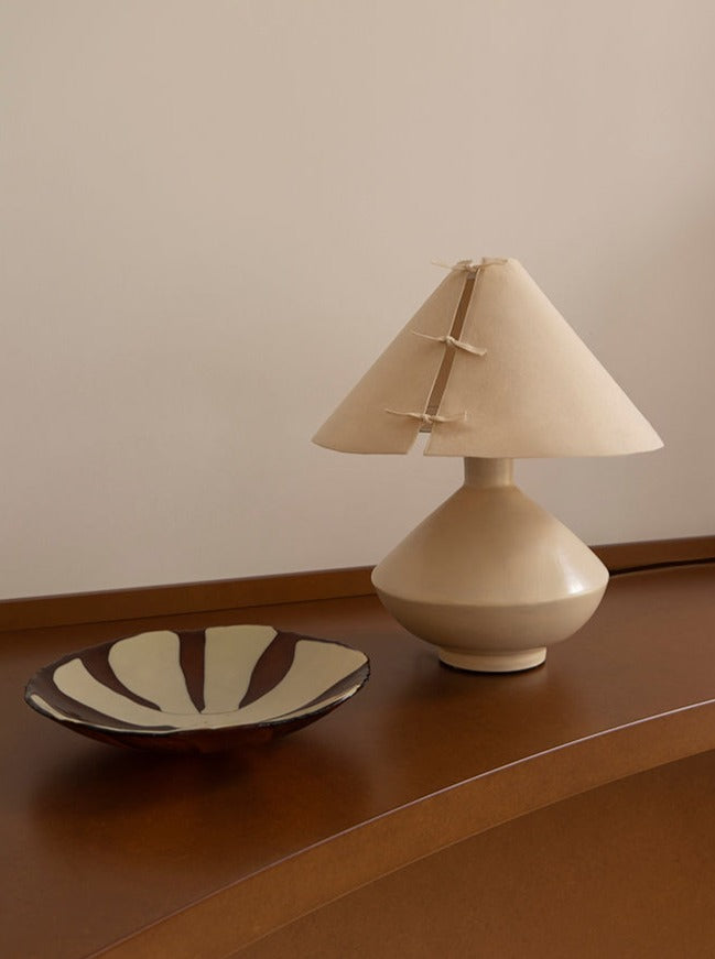 Bone Ceramic Large Lamp