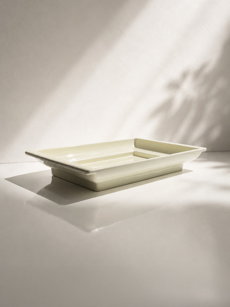 German Bauhaus ceramic fruit tray - 1920s by Dodo Vintage | The Oblist