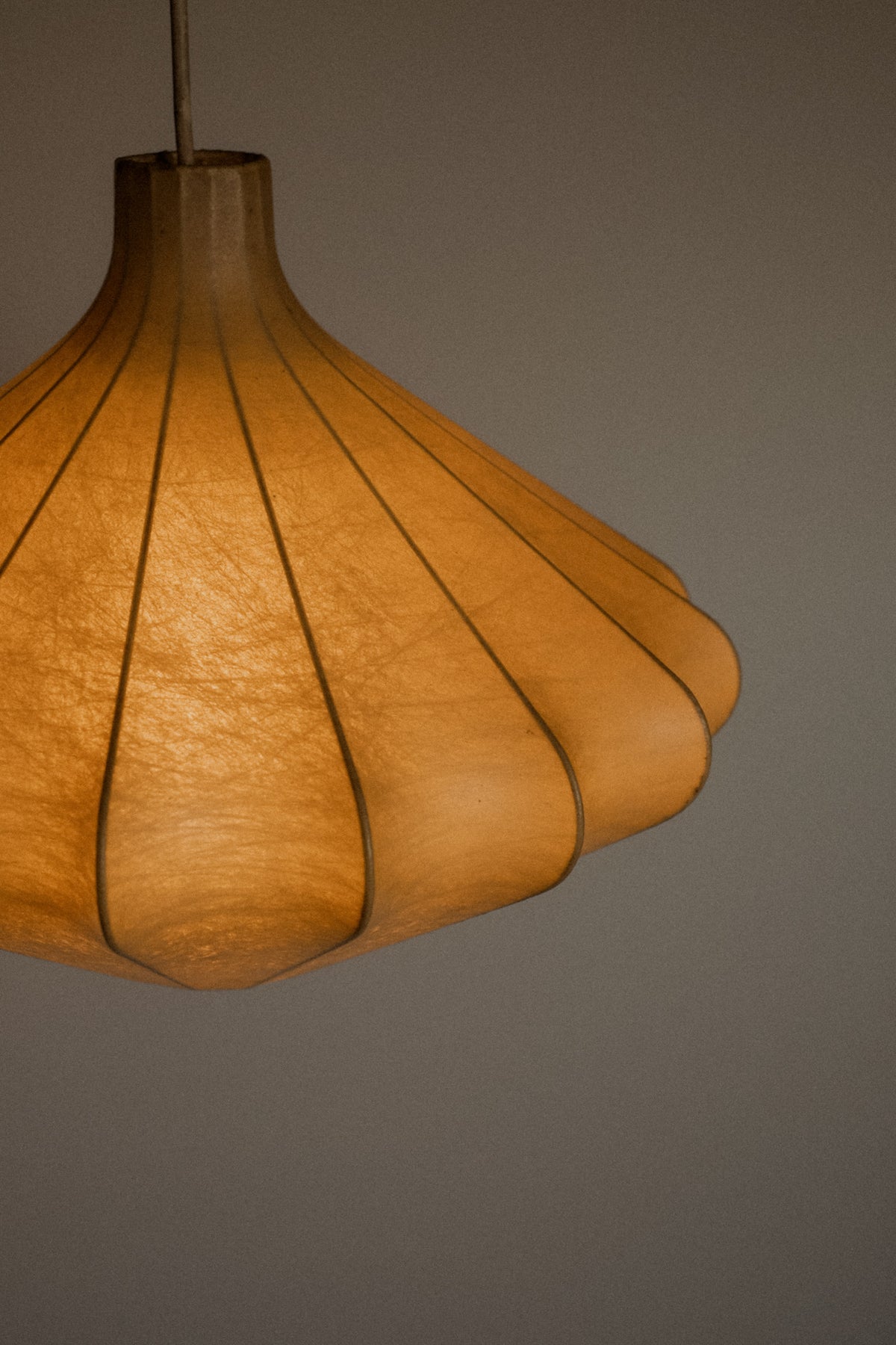 1960s Cocoon Pendant Lamp by Friedel Wauer for Goldkant — in context