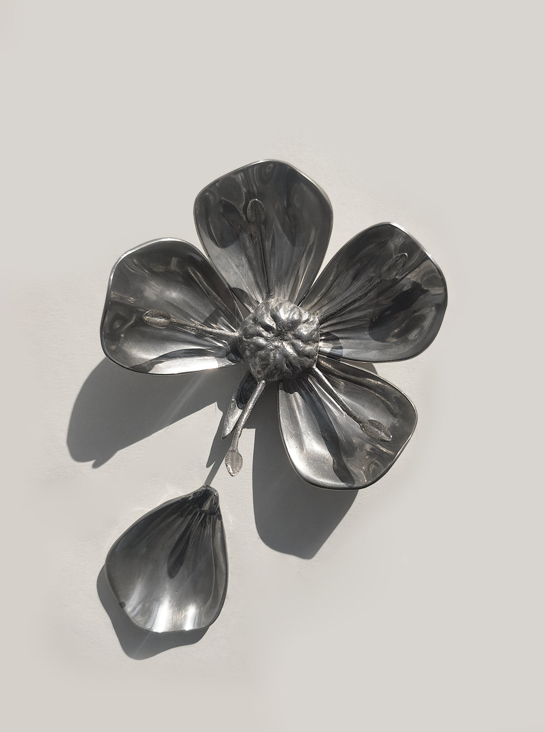 Art Nouveau Floral Ashtray — side angle