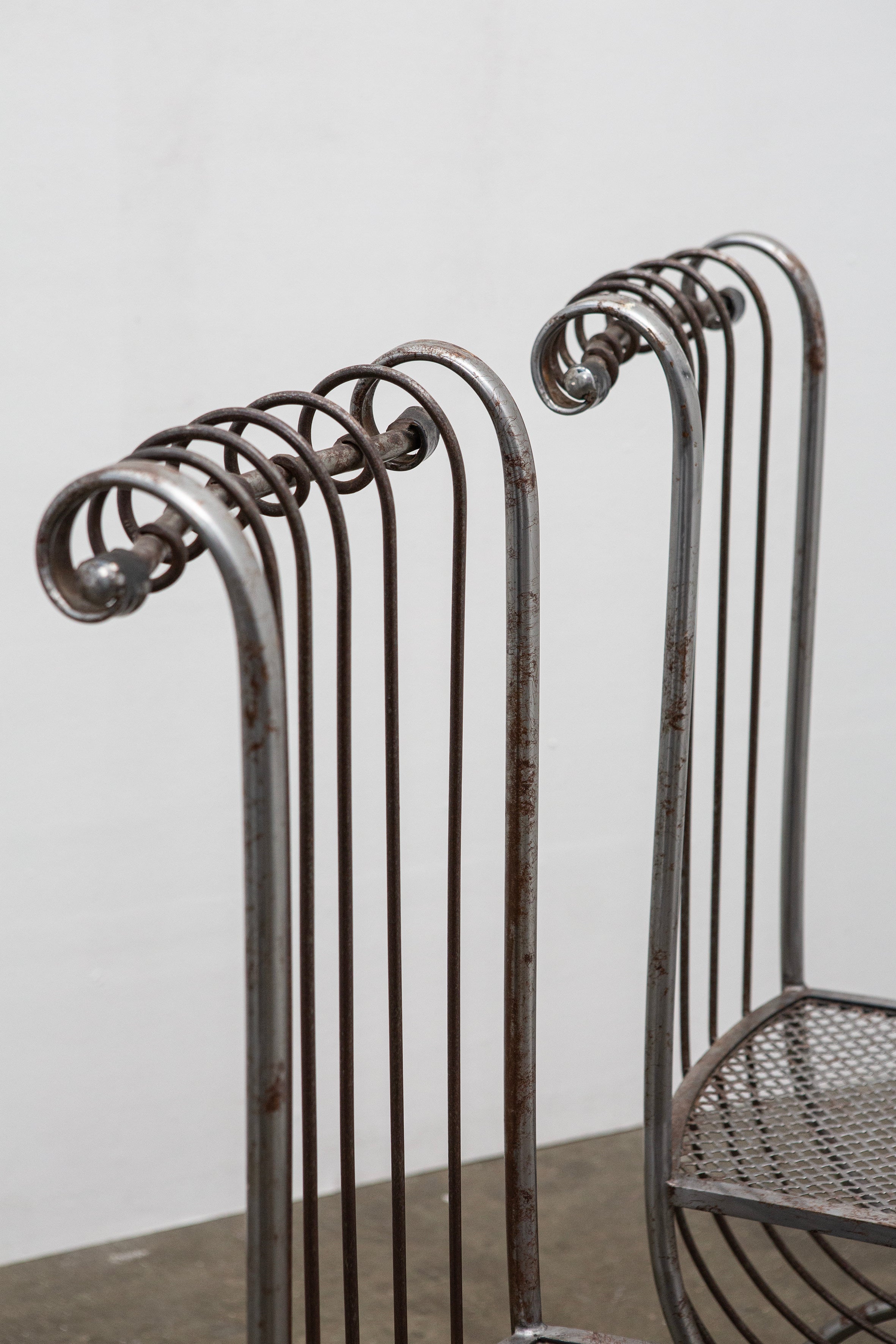 Sculptural Metal Chair by S. Salvadori, Italy, c.1950 (1 of 2)
