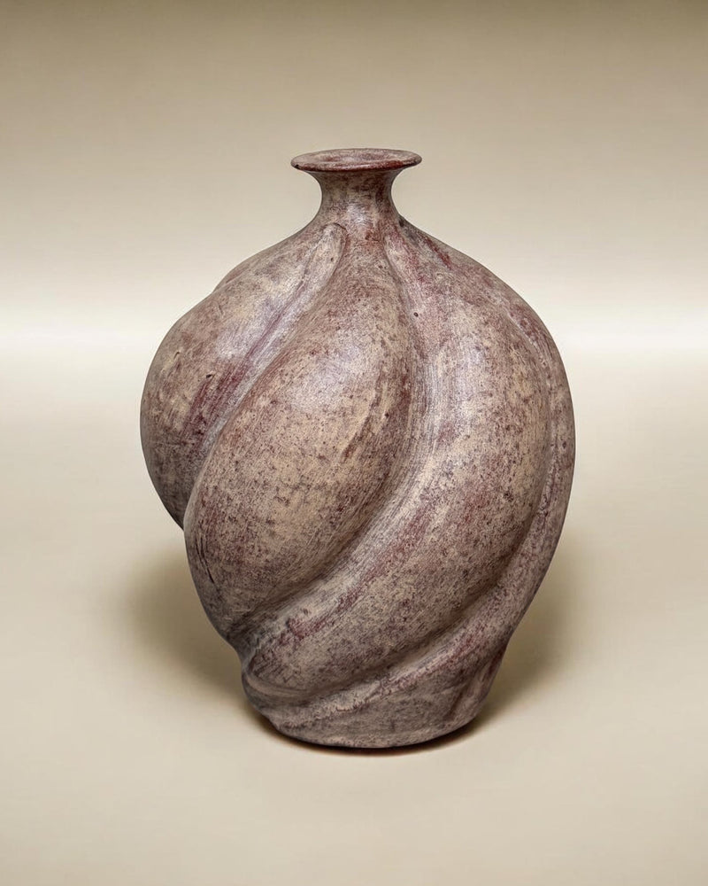 Twisted Ceramic Vase by Flock Studio | The Oblist — handcrafted terracotta, earthy tones