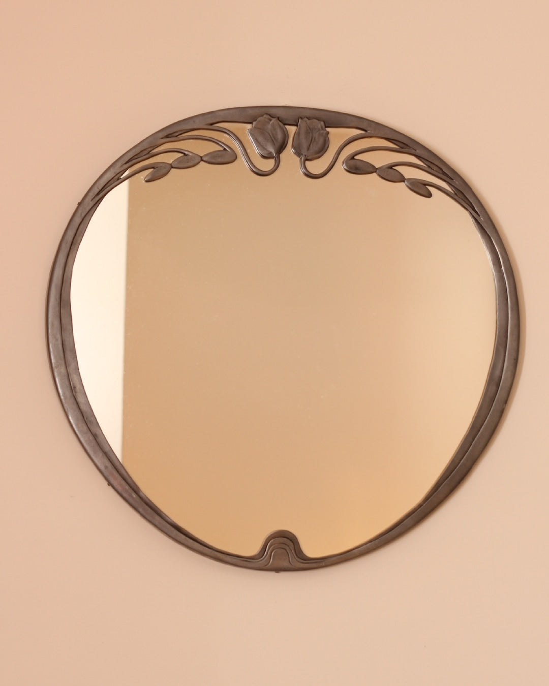 Art Nouveou Mirror — side angle