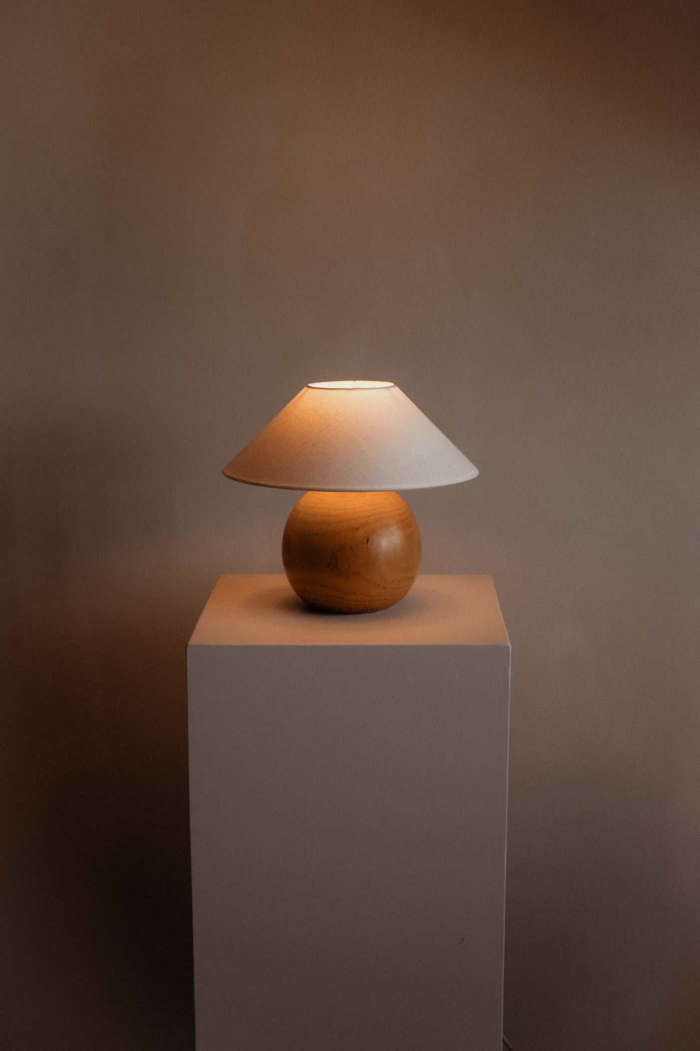 Wooden table lamp — additional view