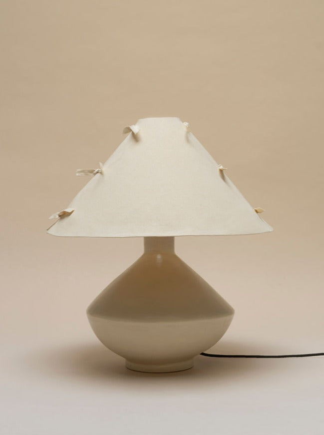 Bone Ceramic Large Lamp