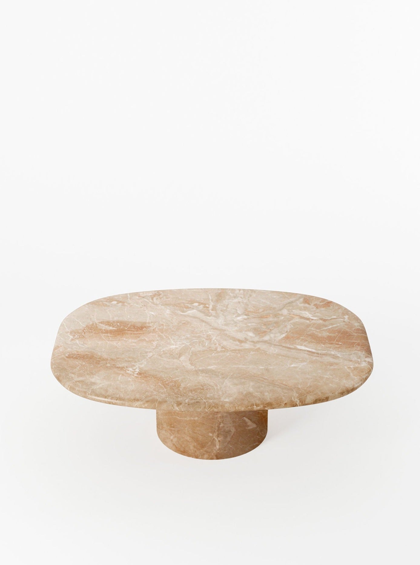 Circa Coffee Table in Breccia Oniciata Marble — close-up