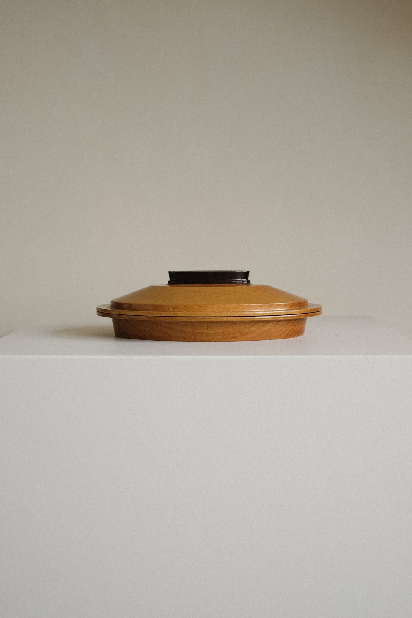 Mid-Century Modern Elegant Wooden Lidded Dish by septembre studios | The Oblist