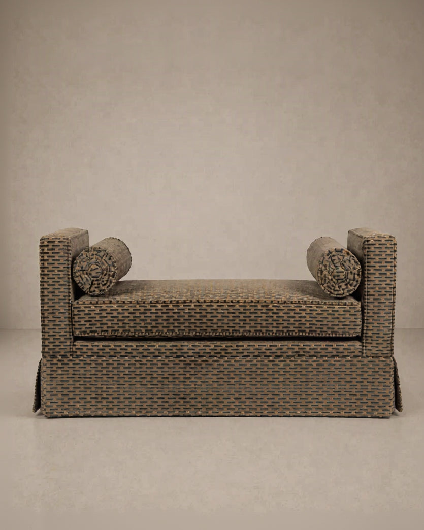 Julian Seat Bench 120 cm - Misia Paris Vienne Grege by RIJD Interior | The Oblist
