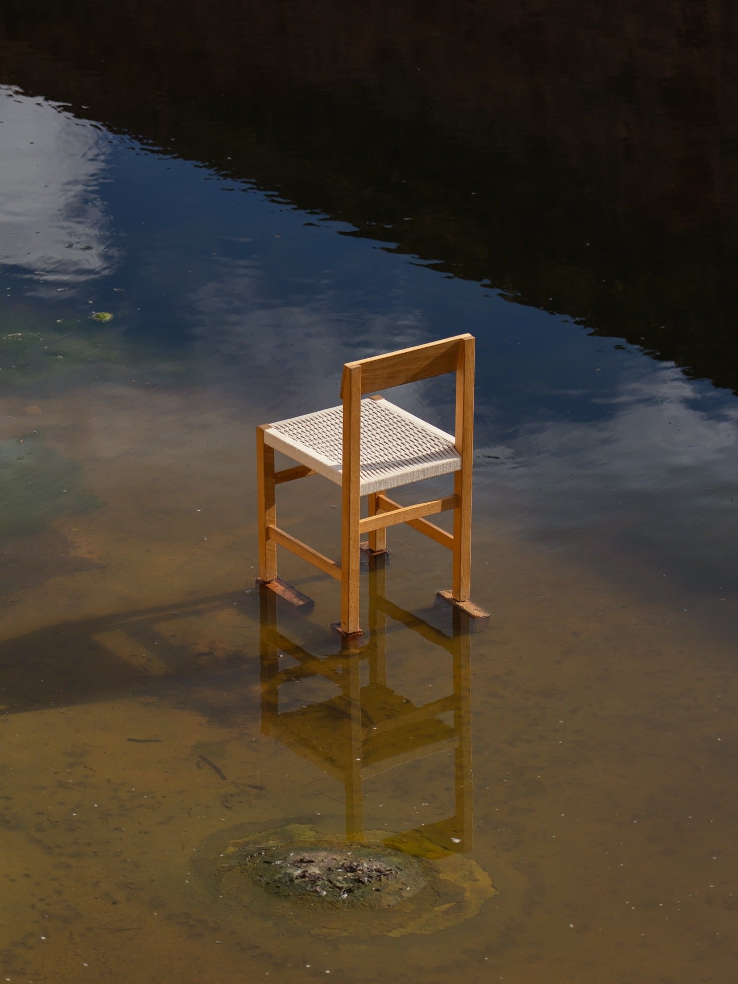 "Cadira.01" Hand woven oak chair — in context