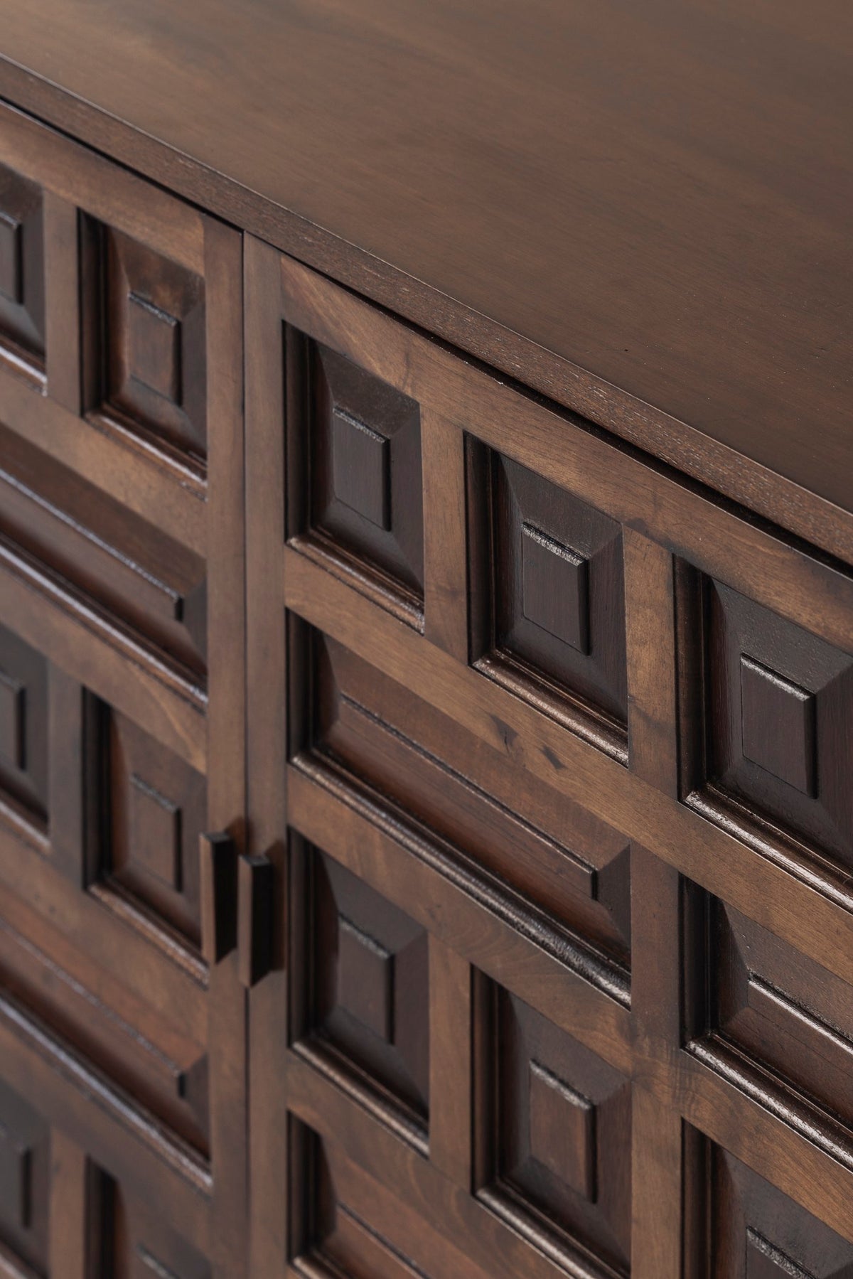 Brutalist Spanish Sideboard with Graphical Doors, 1970s — in context
