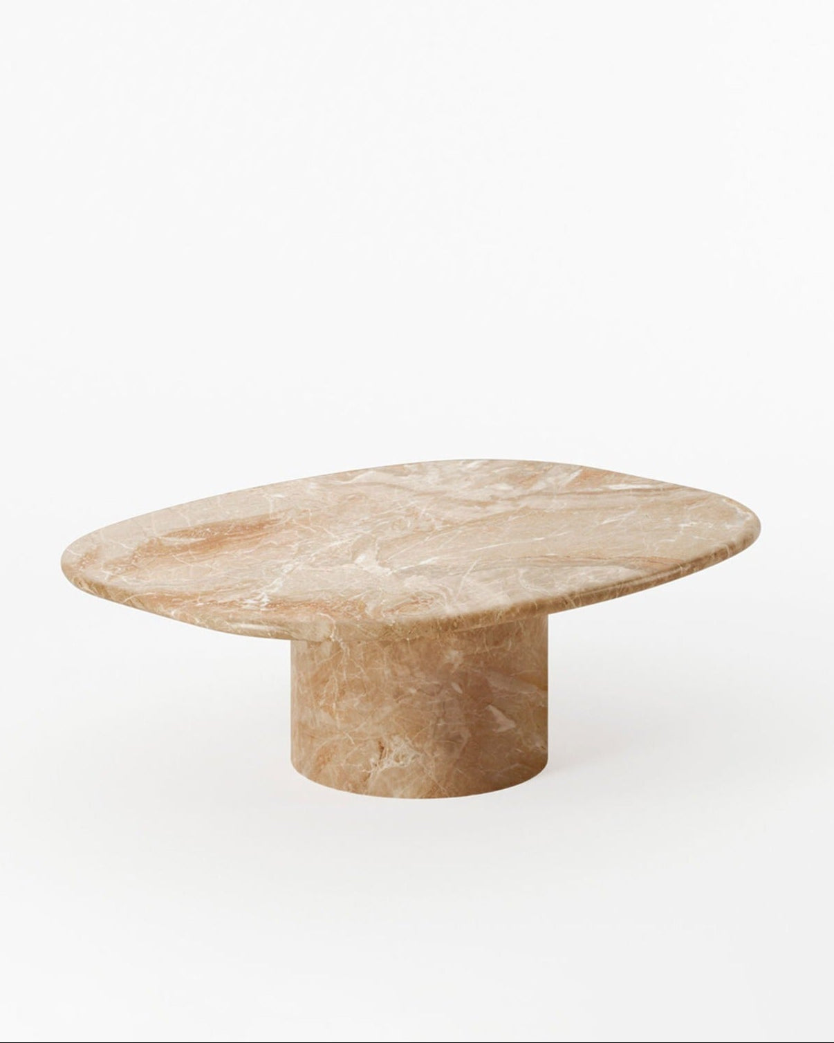 Circa Coffee Table in Breccia Oniciata Marble — alternate view