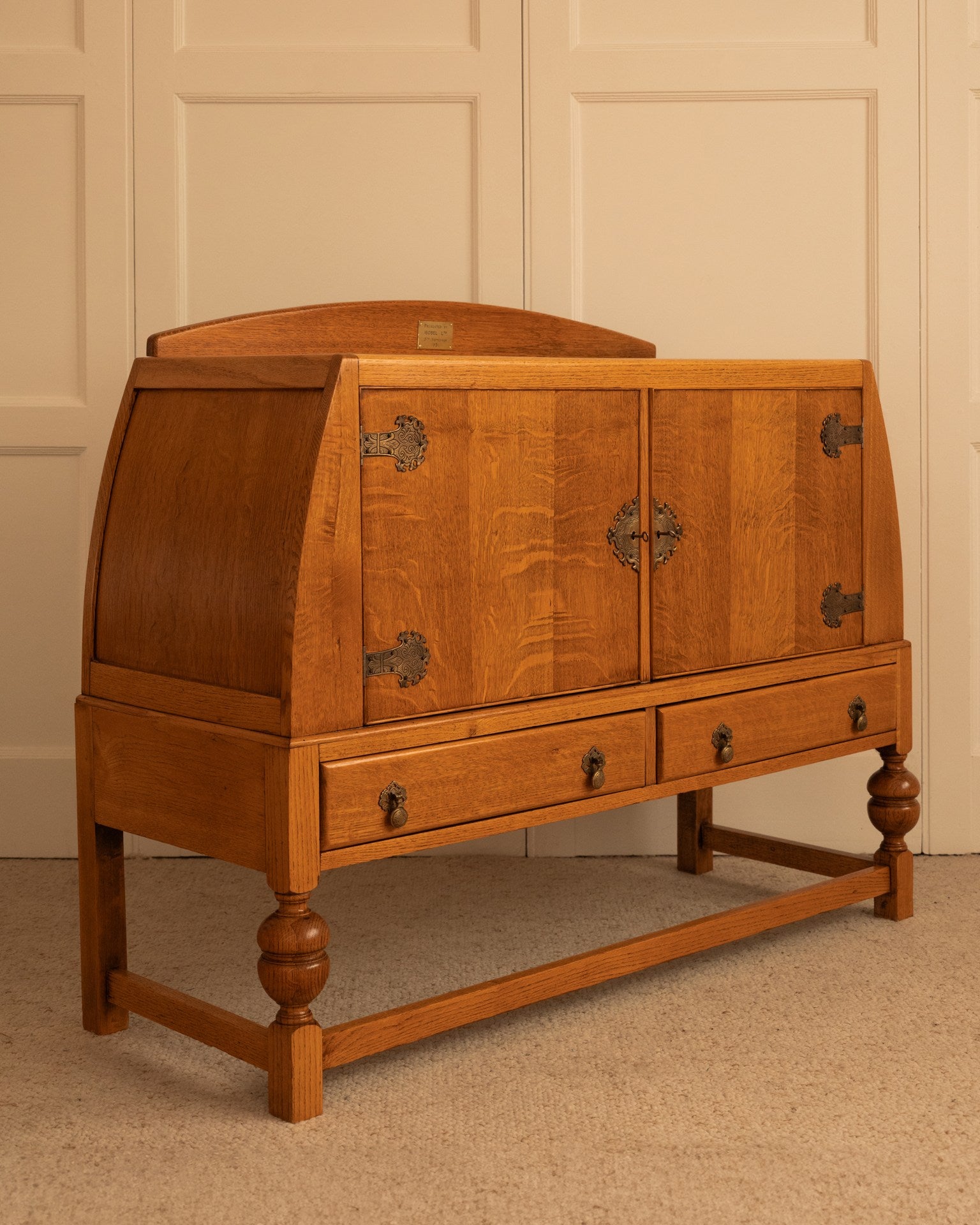 English Oak Storage Unit - 1930s — additional view