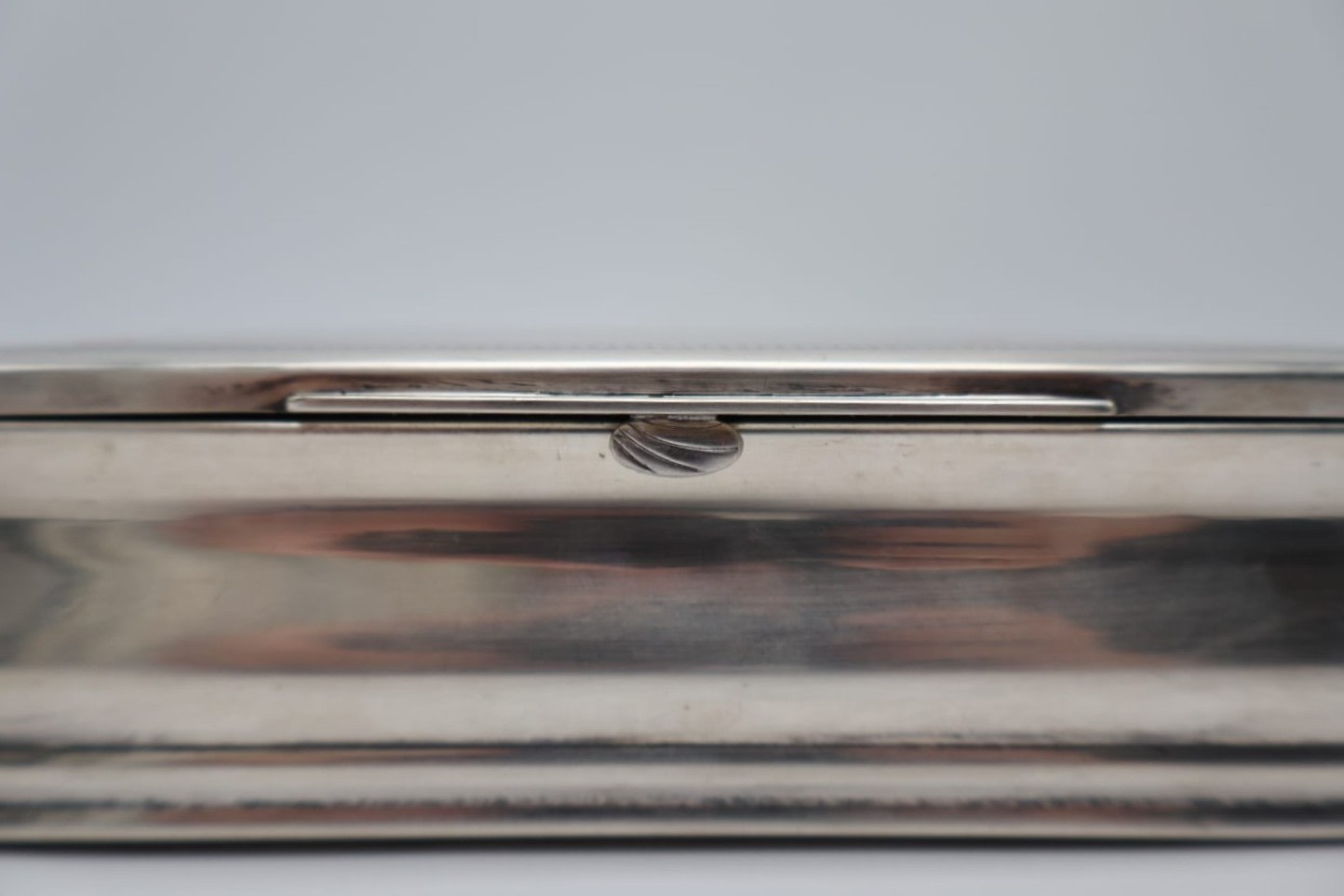 Guilloché Silver-Plated Collectible Box – Circa 1920–1950 — lifestyle setting