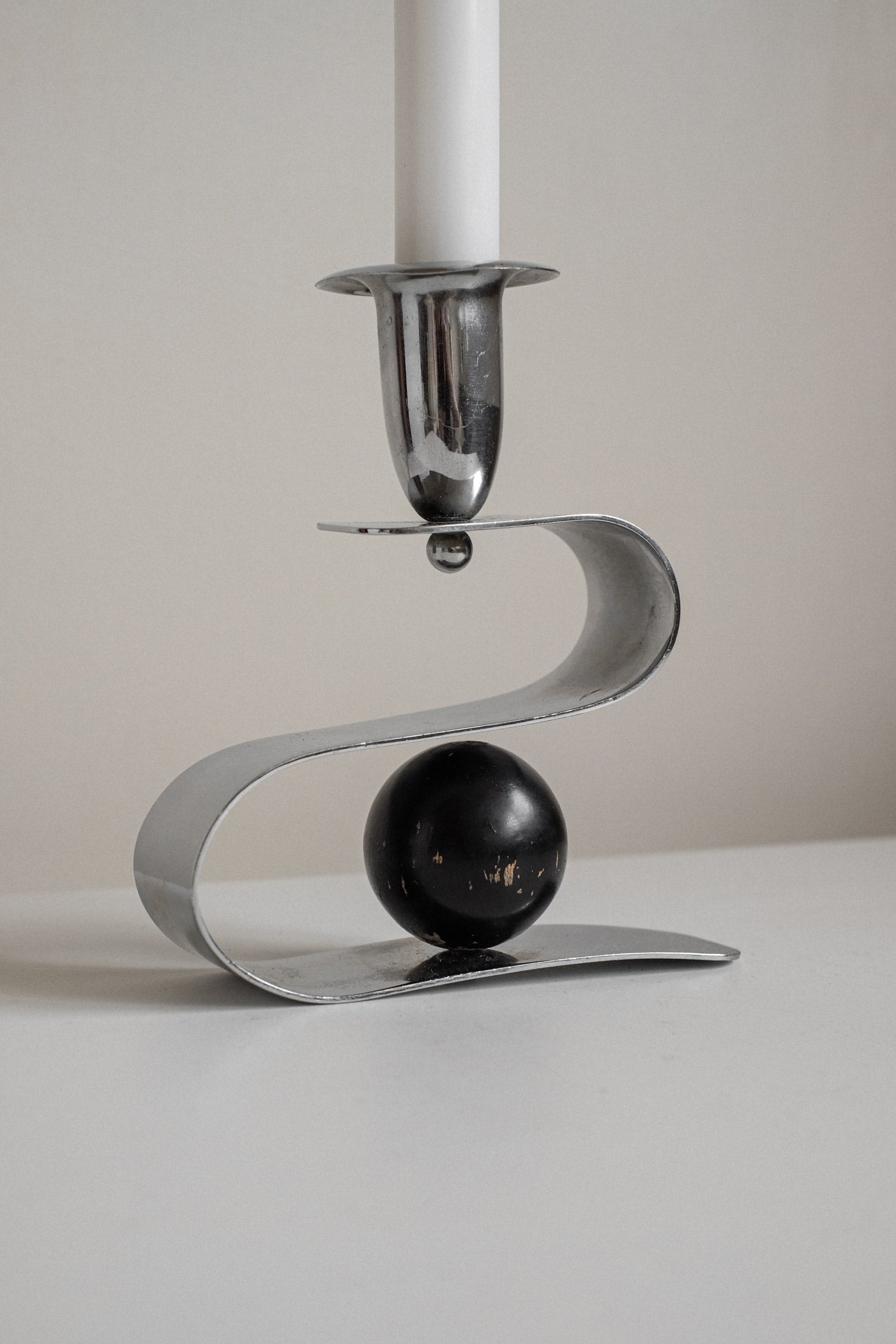 Vintage Balance Candle Holder — lifestyle setting