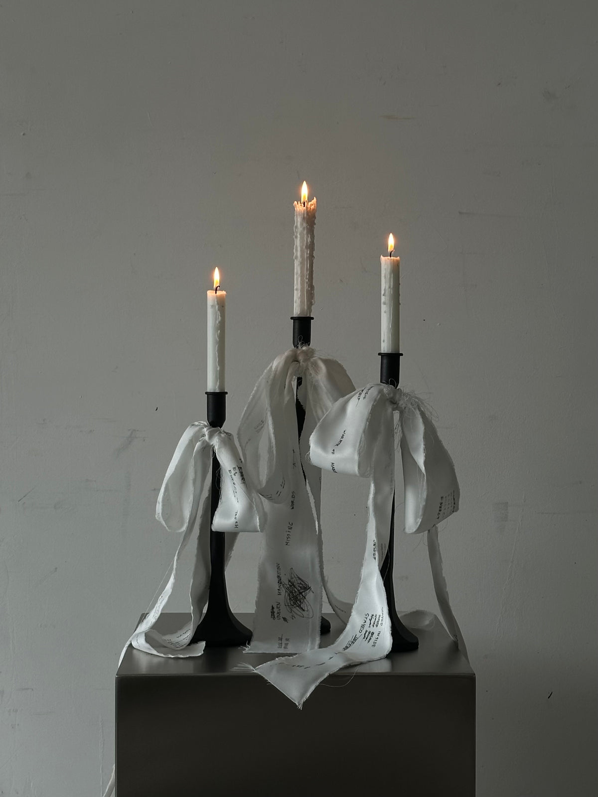 'UNSENT EAR' candleholder — detail view