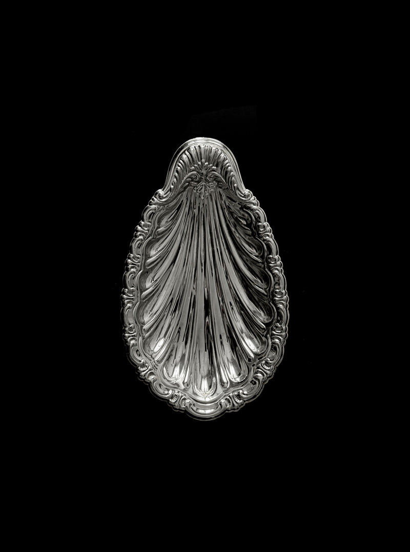 Vintage Dish in Metal by LA PARADE | The Oblist — silver metal, decorative design