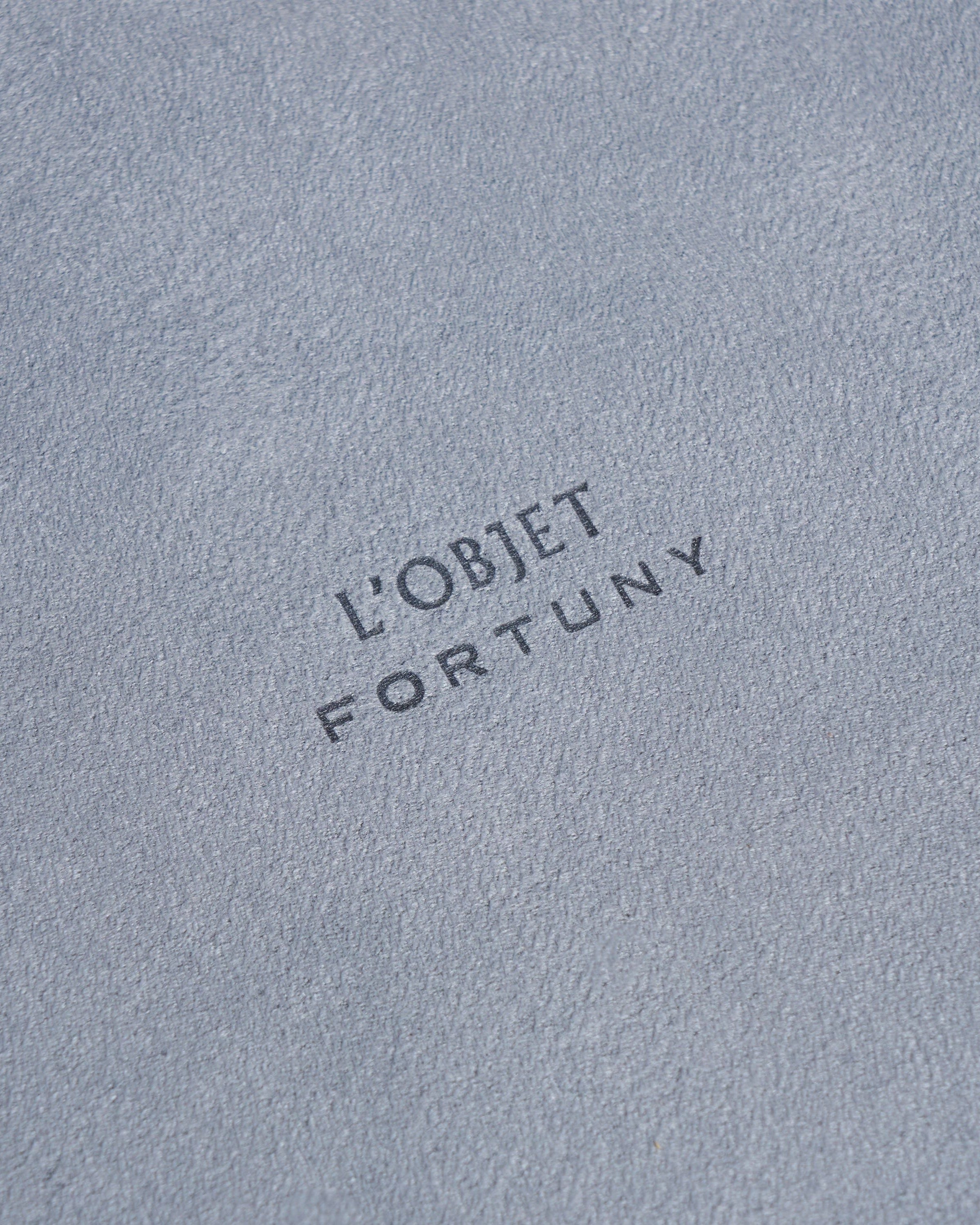 Fortuny Box - Camo Isole/Faded Blue — back view of soft blue suede