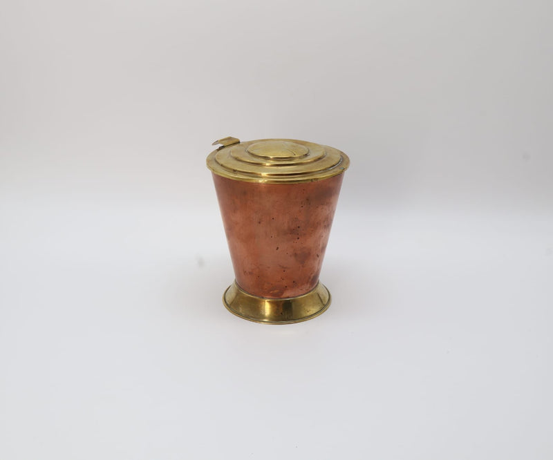 Antique Copper & Brass Tapered Canister – Netherlands (1900–1920) by Forma Finds | The Oblist