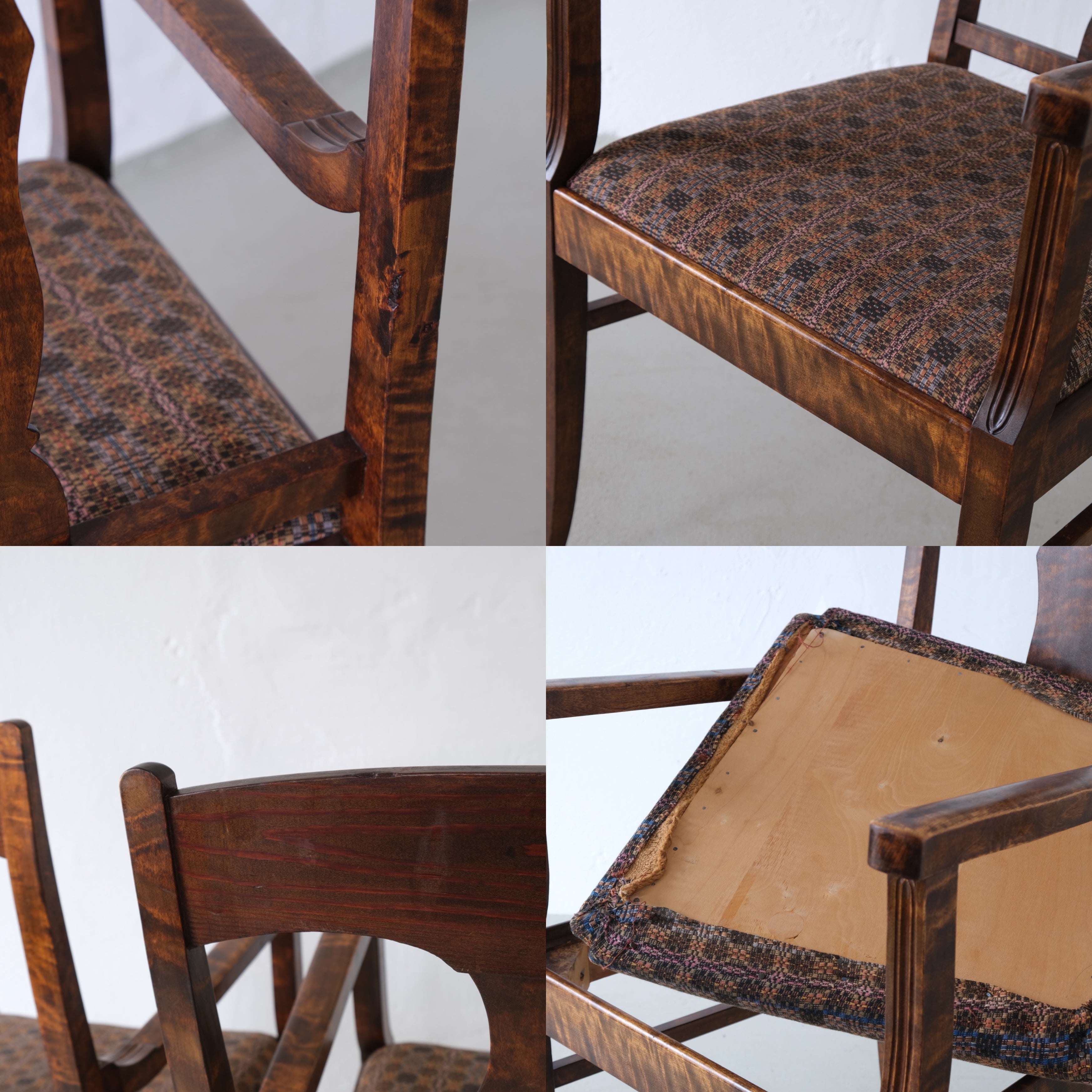 Biedermeier Satin Birch Armchairs | Sweden | Set of 2 — view 9