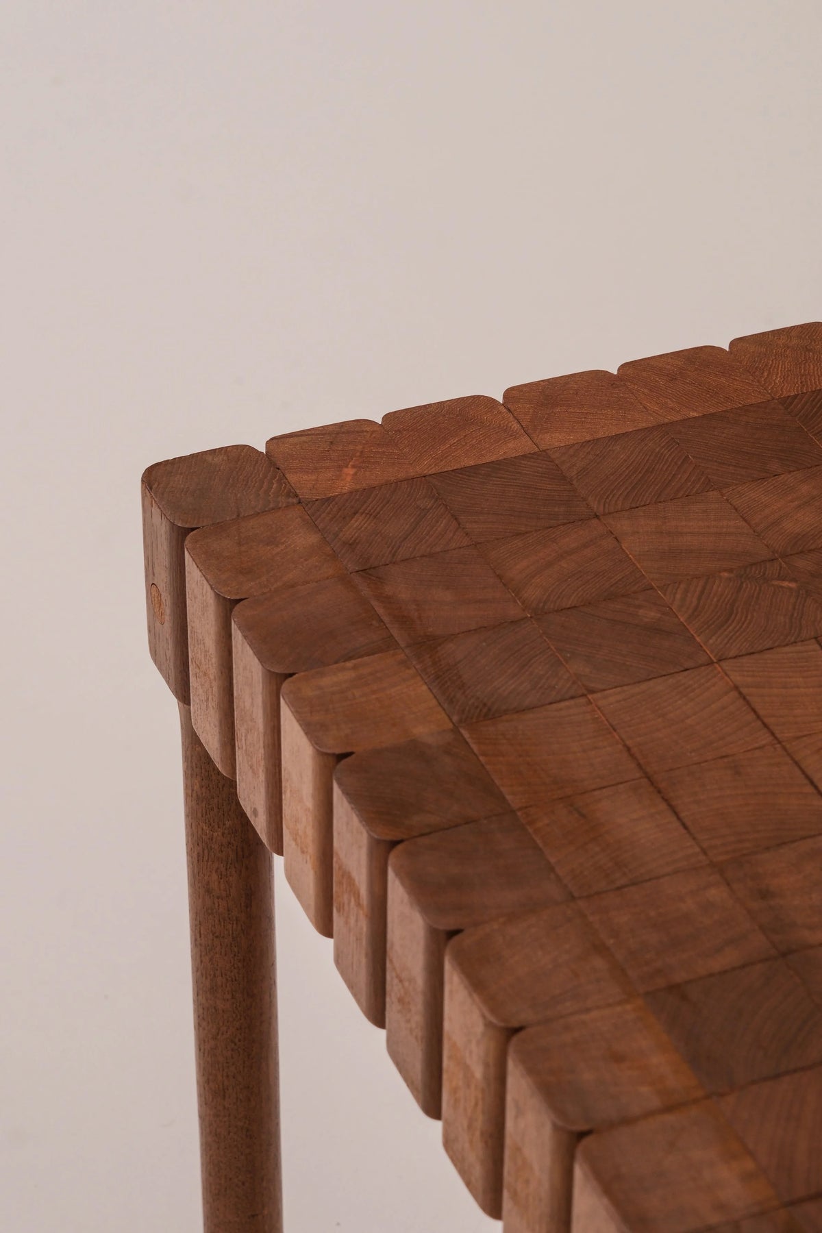 Unique Solid Wood Coffee Table, circa 1960s–1970s — additional view