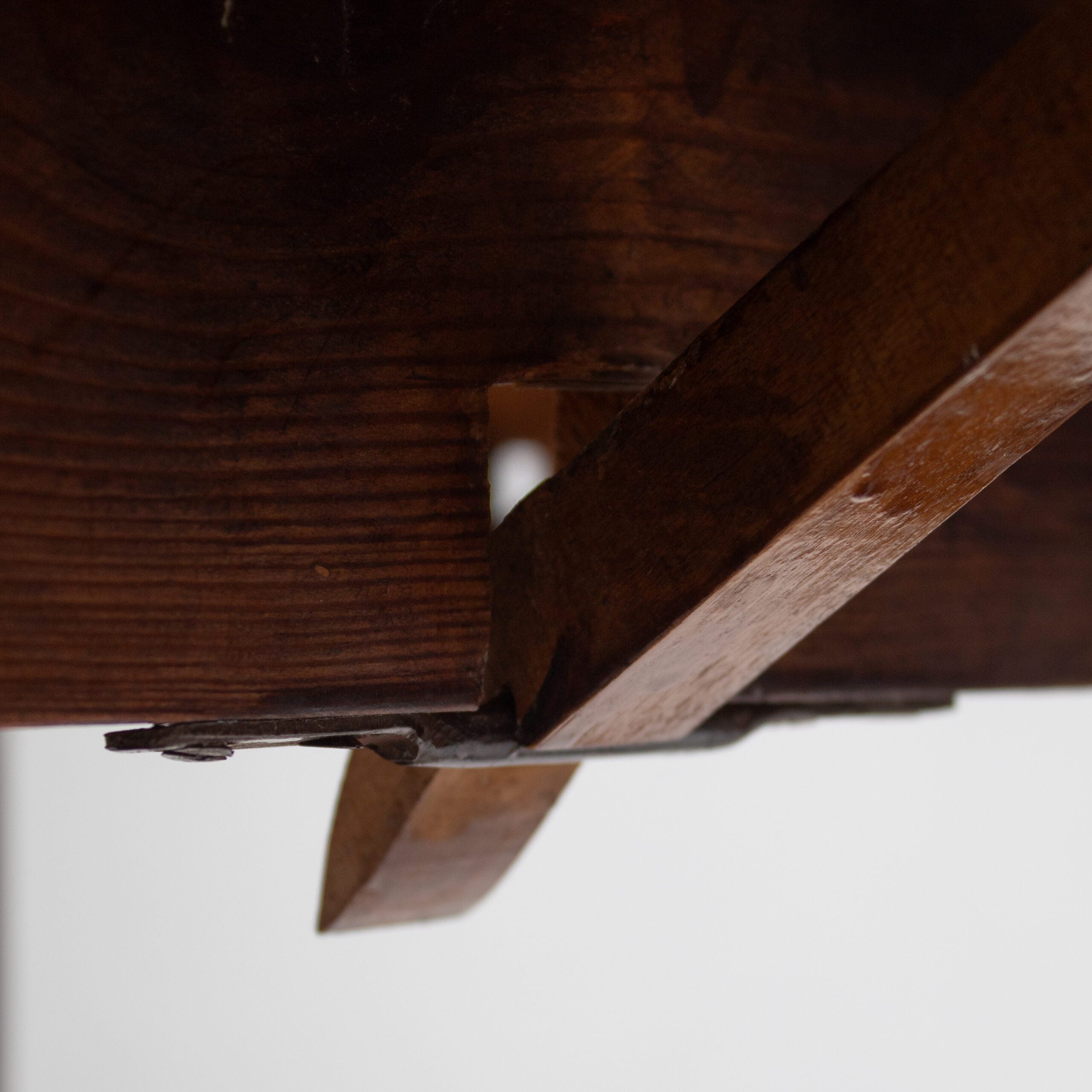 Art Deco Folding Side Table in Solid Wood — view 10