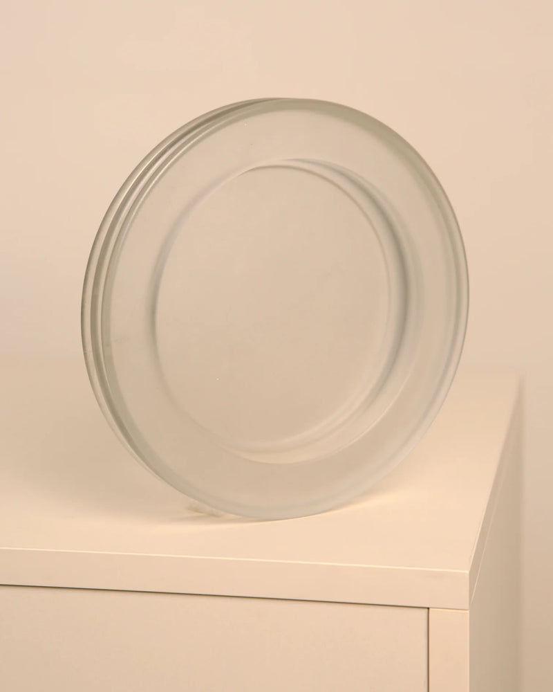 Translucent glass Onda vide-poche by Sergio Asti detail view