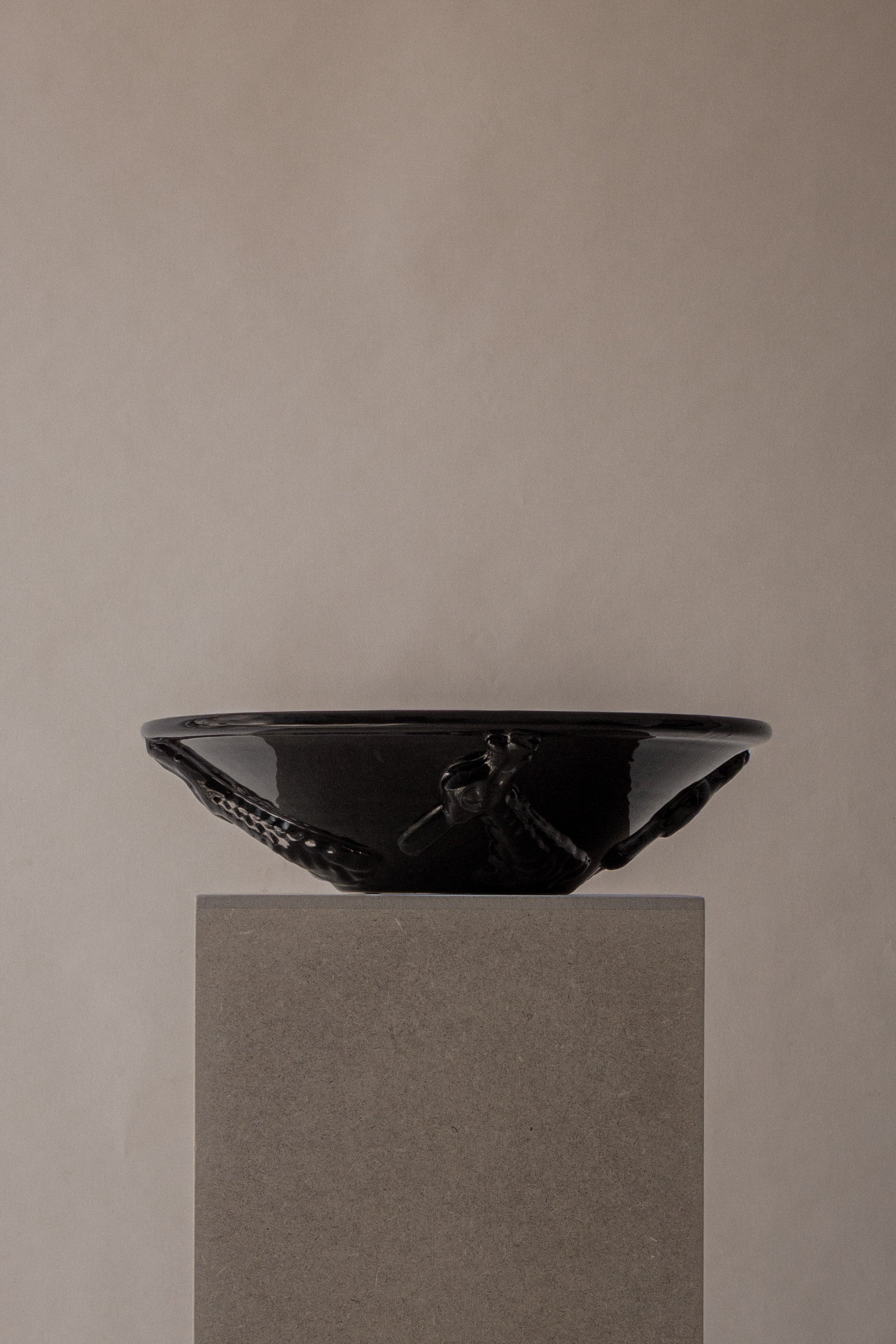 The Drago Bowl in Ceramic — side angle
