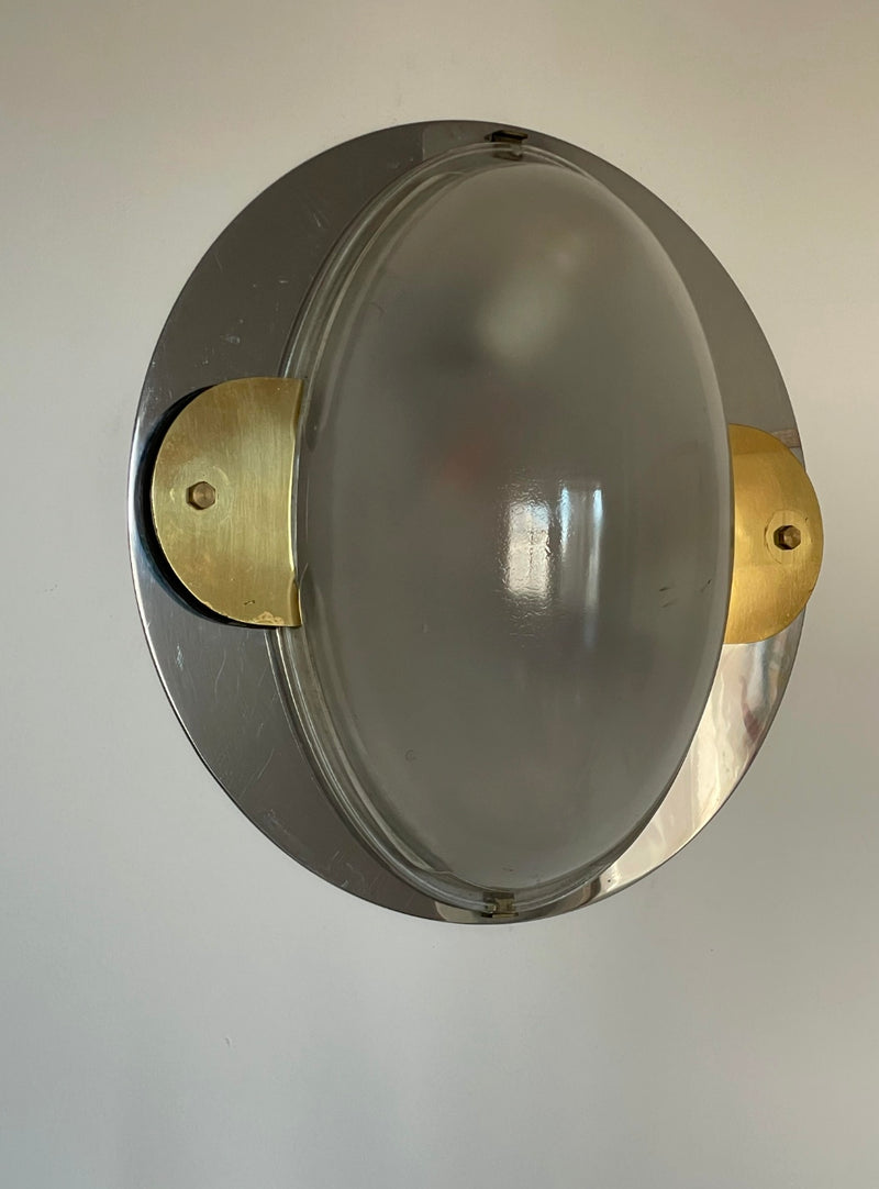 Luigi Caccia Dominioni, Ovale Wall Sconce, Azucena, Italy, 1982 — detail view