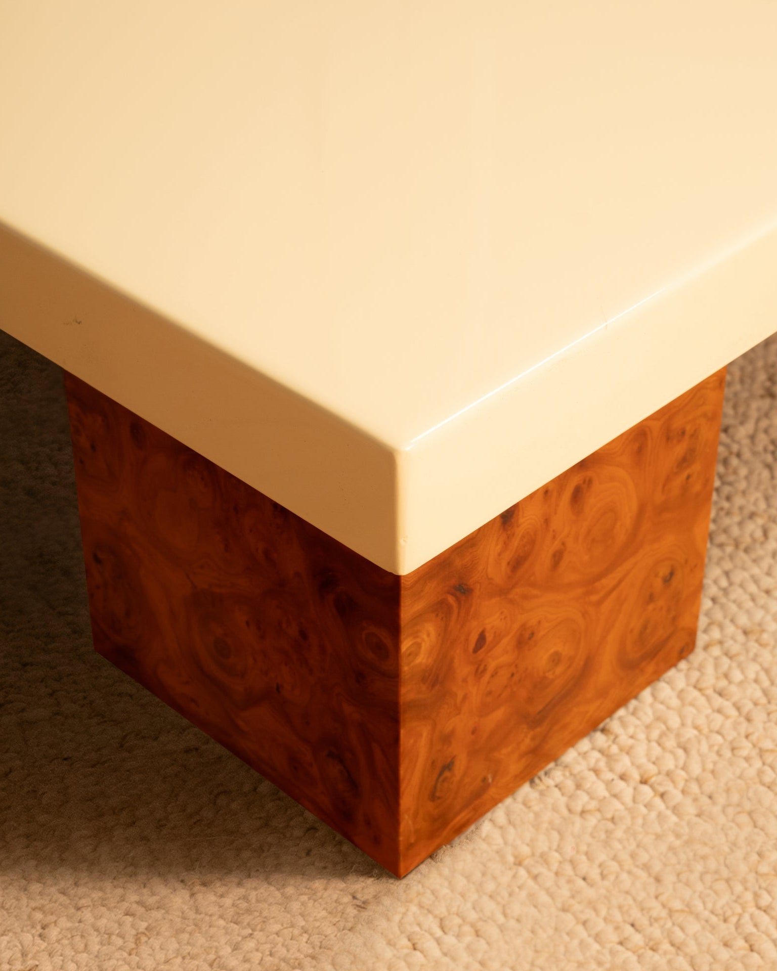 Wooden and Lacquered Table - 1970s