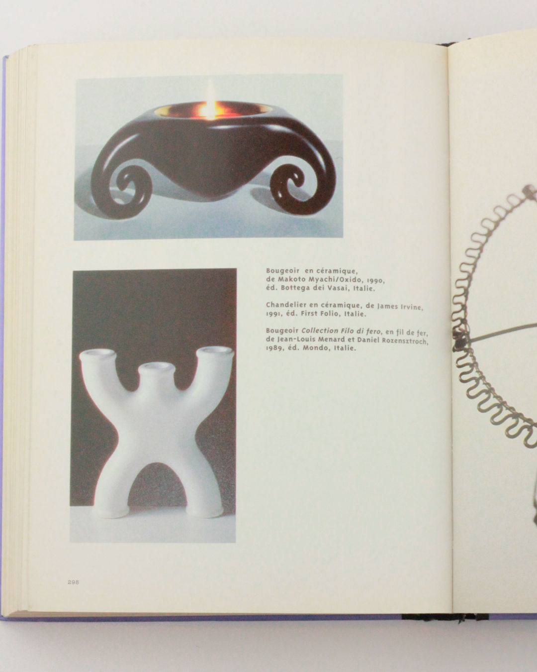 Objets Affectifs: Le Nouveau Design de la Table' Book — page detail with ceramic objects on white background