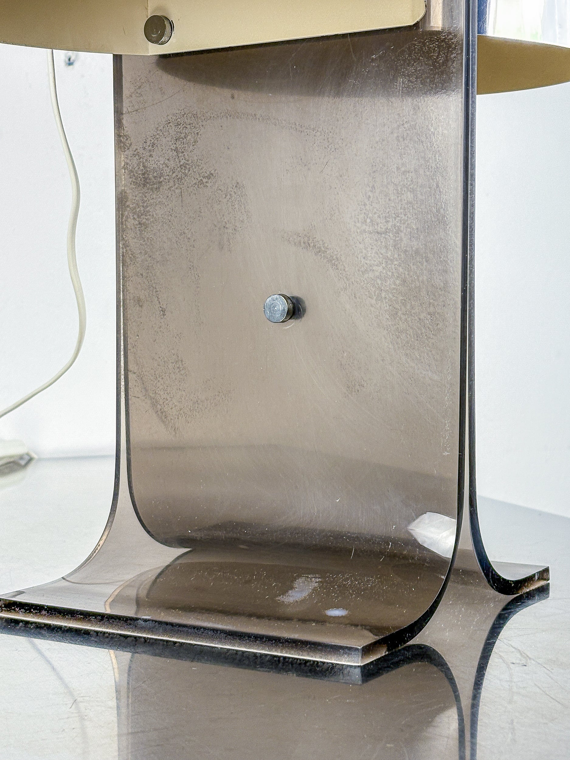 Lucite and Chrome Table Lamp Attributed to Gianfranco Fini & Fabrizio Cocchi, Italy 1970s — in context